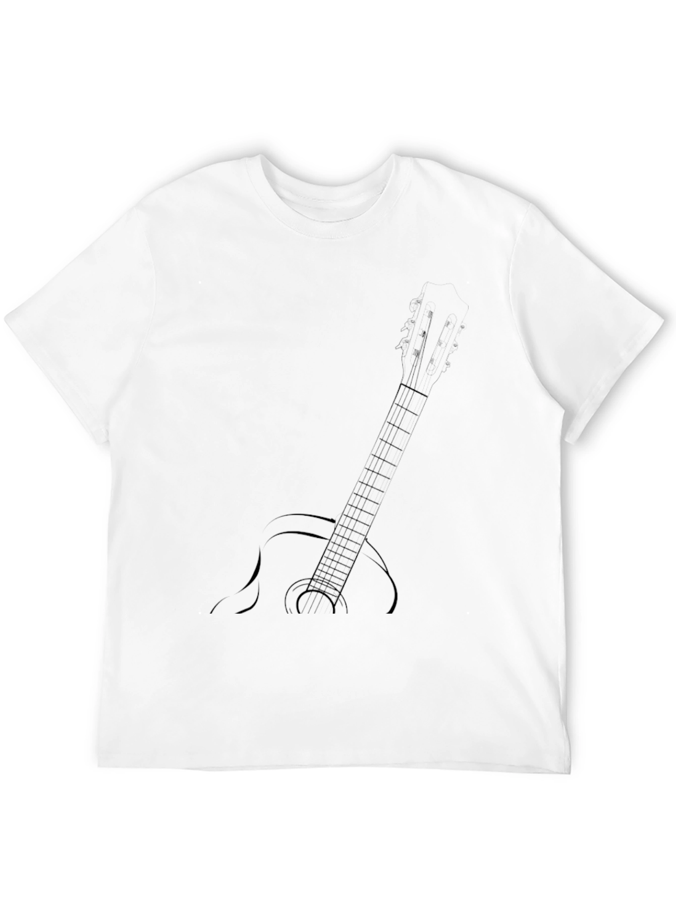 Guitar Graphic Black T-Shirt