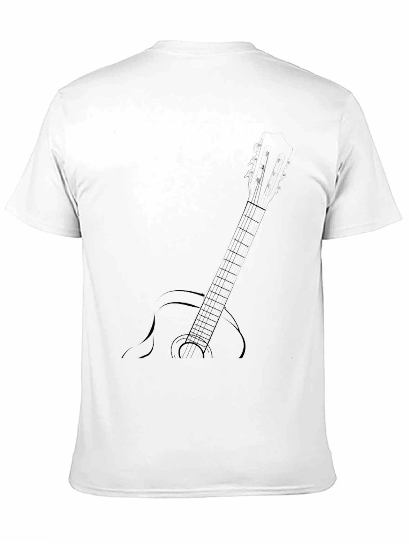 Guitar Graphic Black T-Shirt