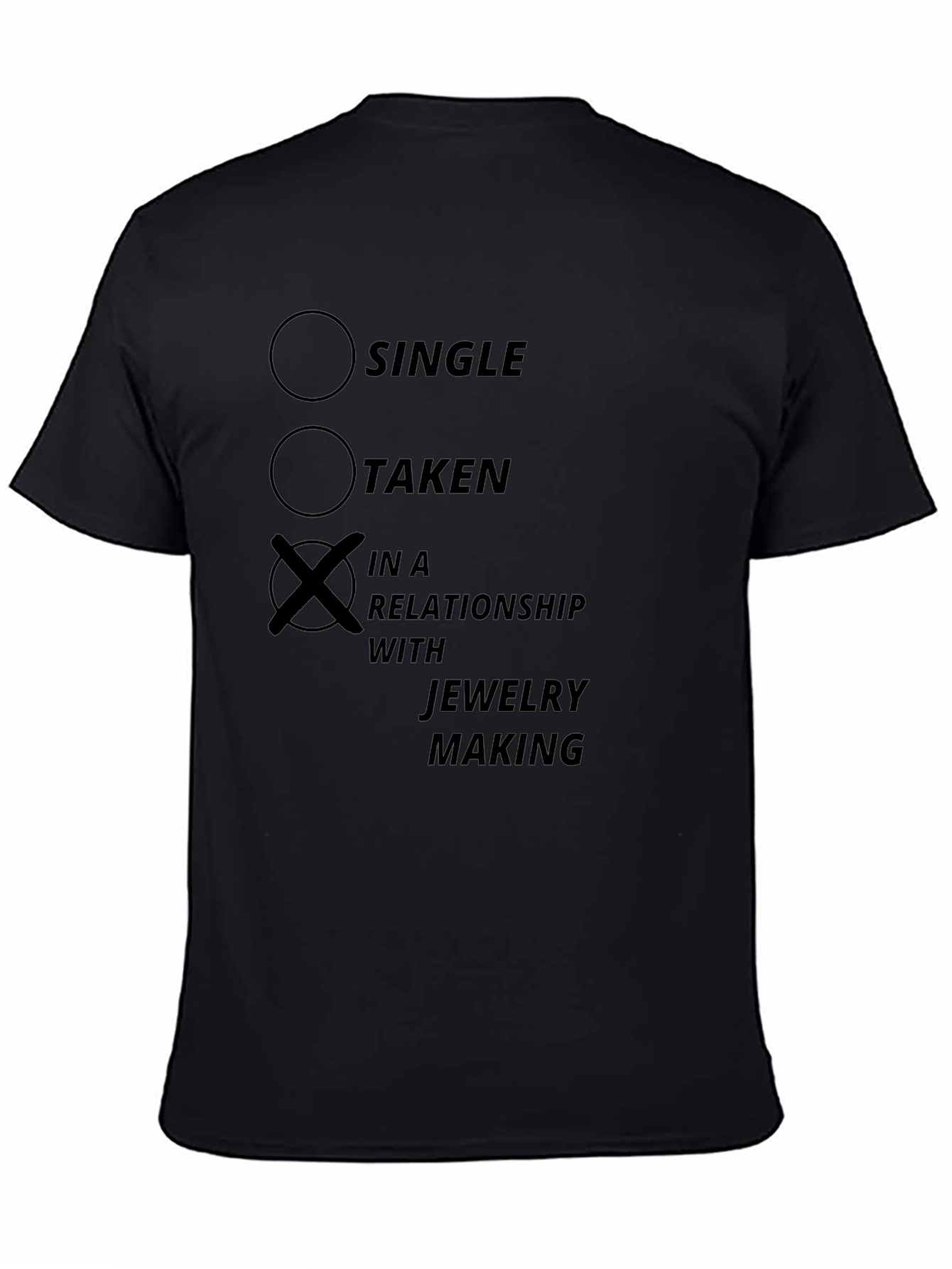 Jewelry Making Relationship T-Shirt - Black