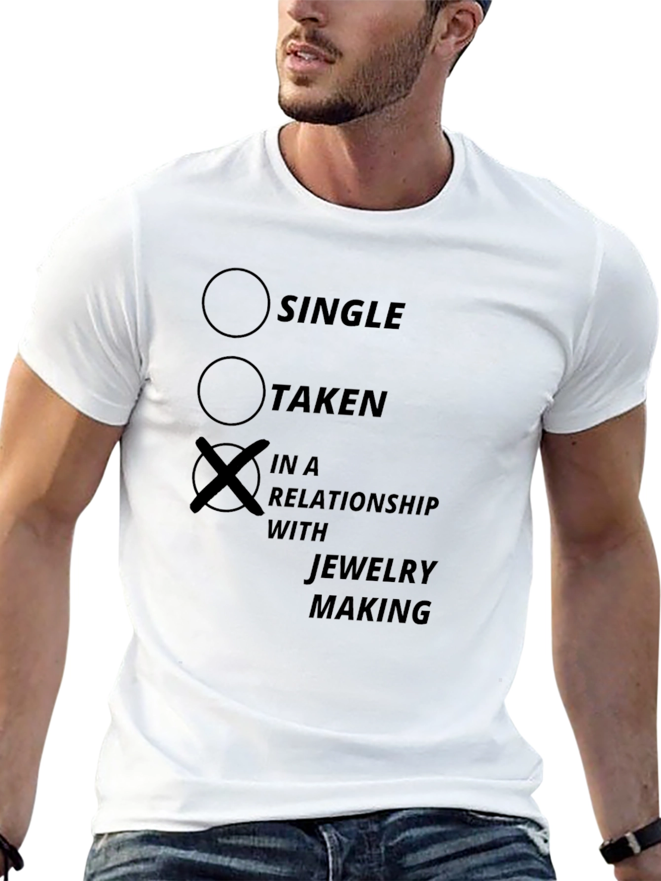 Jewelry Making Relationship T-Shirt - Black