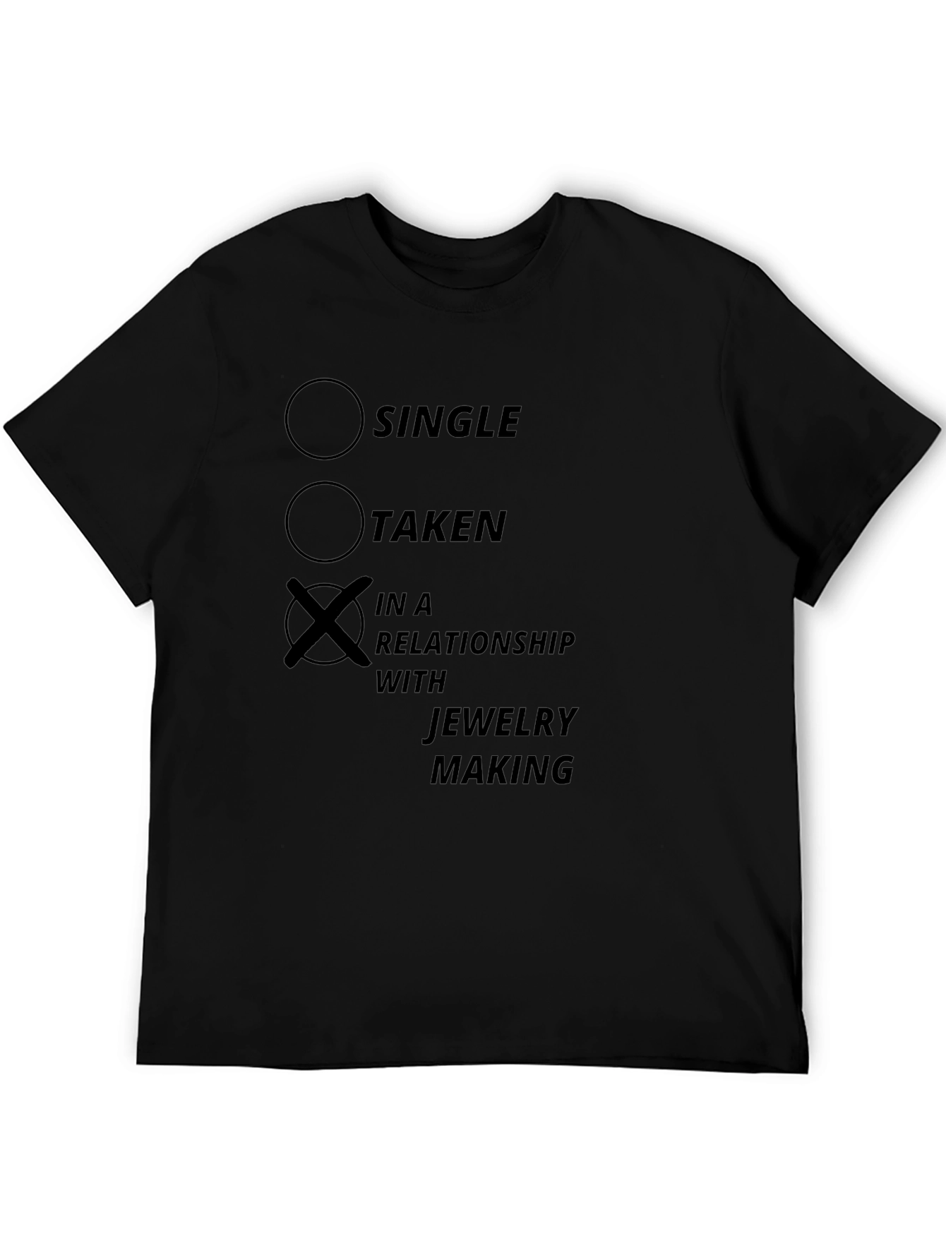 Jewelry Making Relationship T-Shirt - Black
