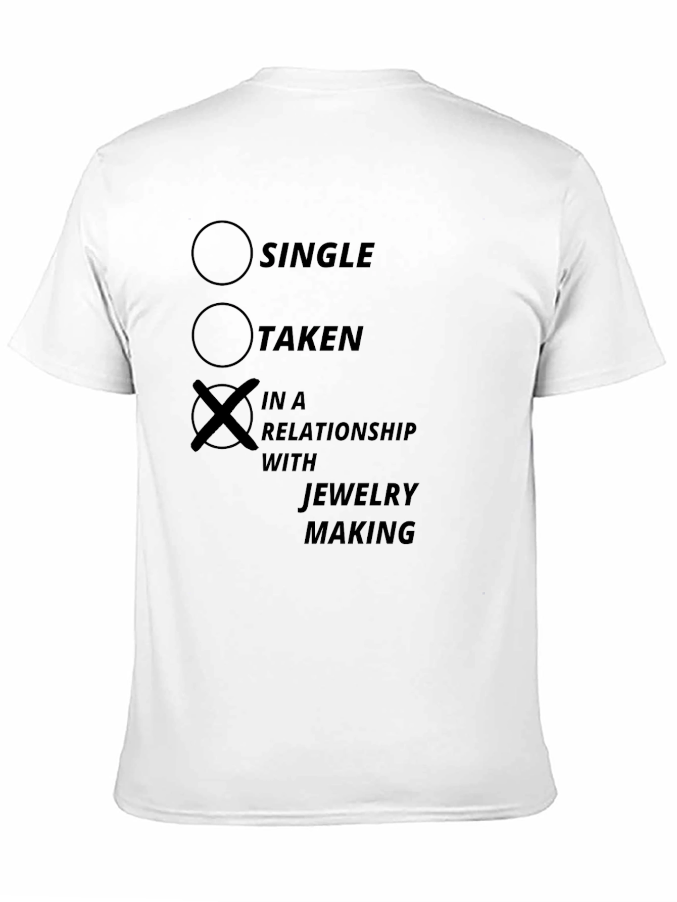 Jewelry Making Relationship T-Shirt - Black