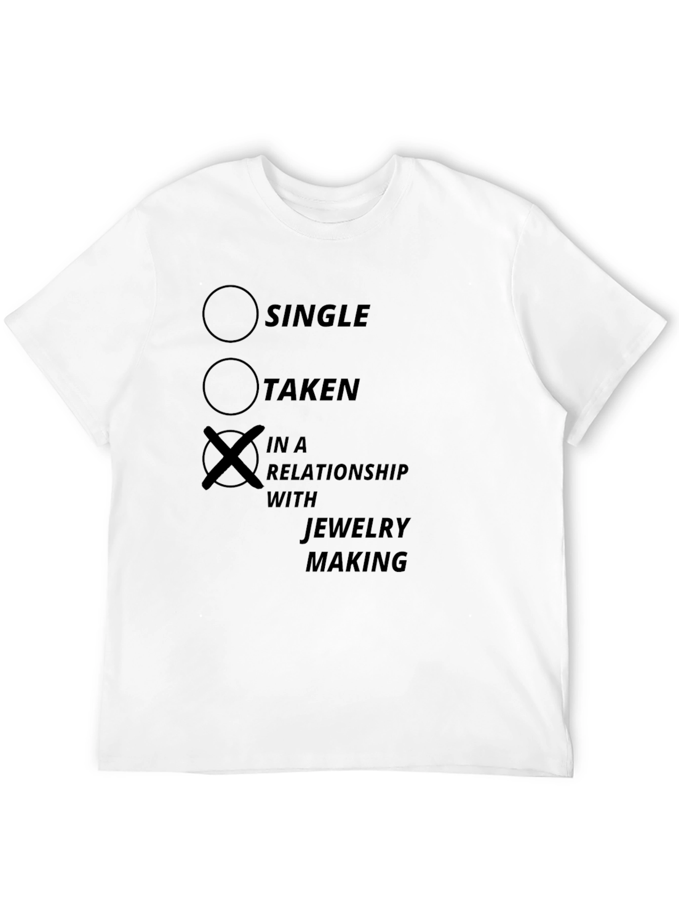 Jewelry Making Relationship T-Shirt - Black