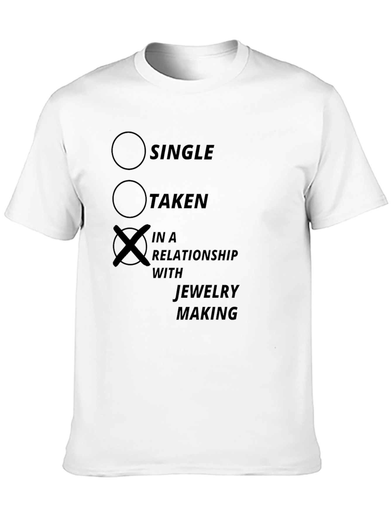 Jewelry Making Relationship T-Shirt - Black