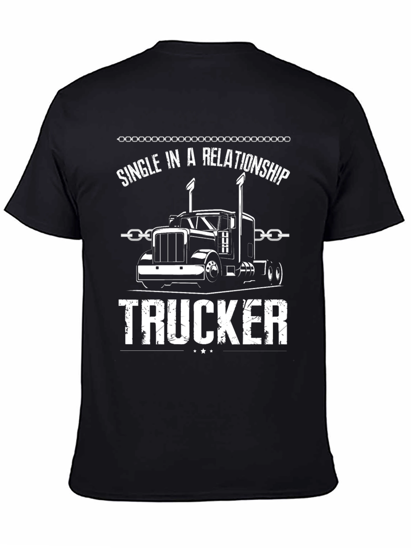 Single In A Relationship Trucker Graphic Tee