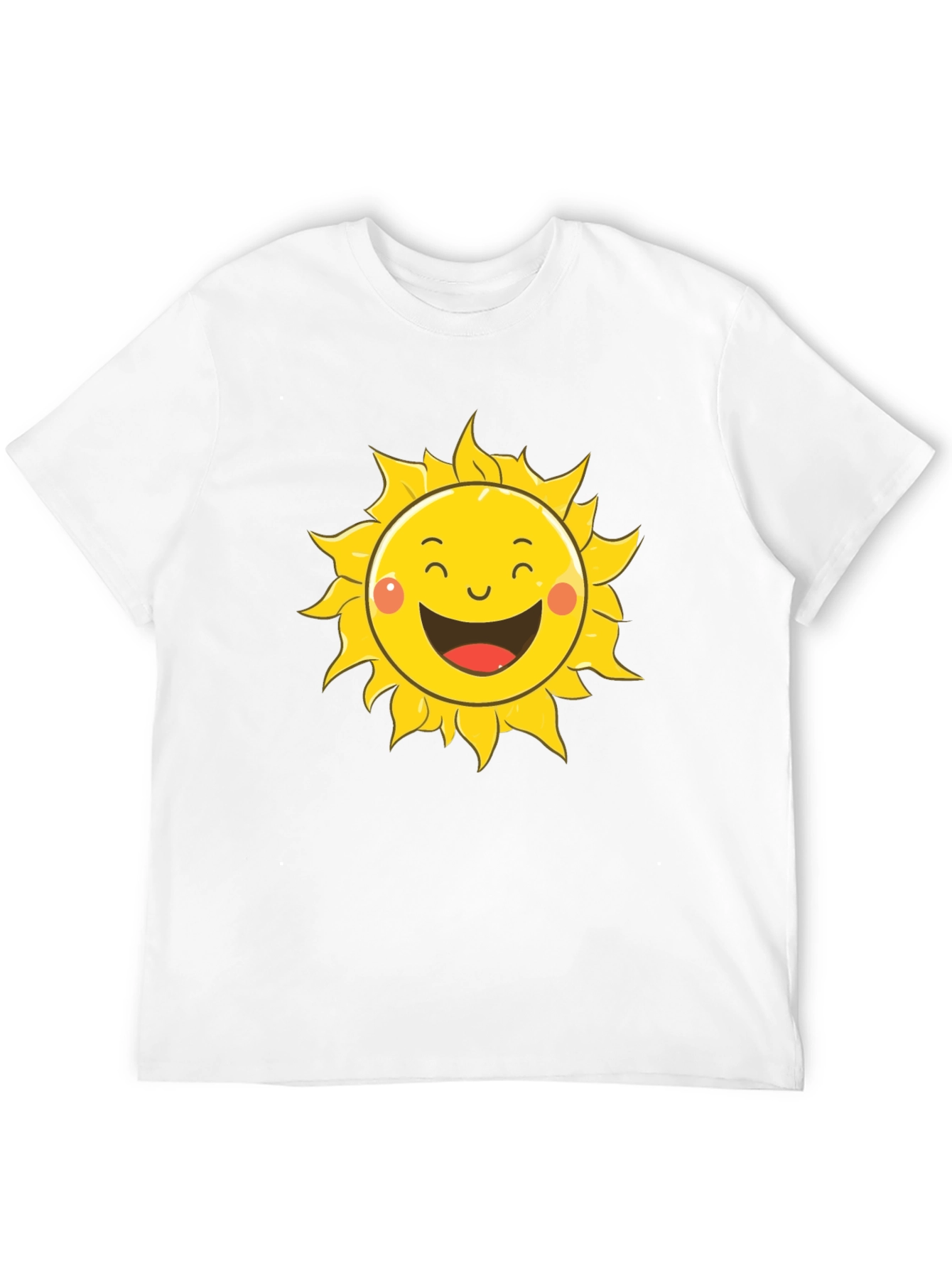 Happy Sun Graphic T-Shirt - Cheerful Summer Style