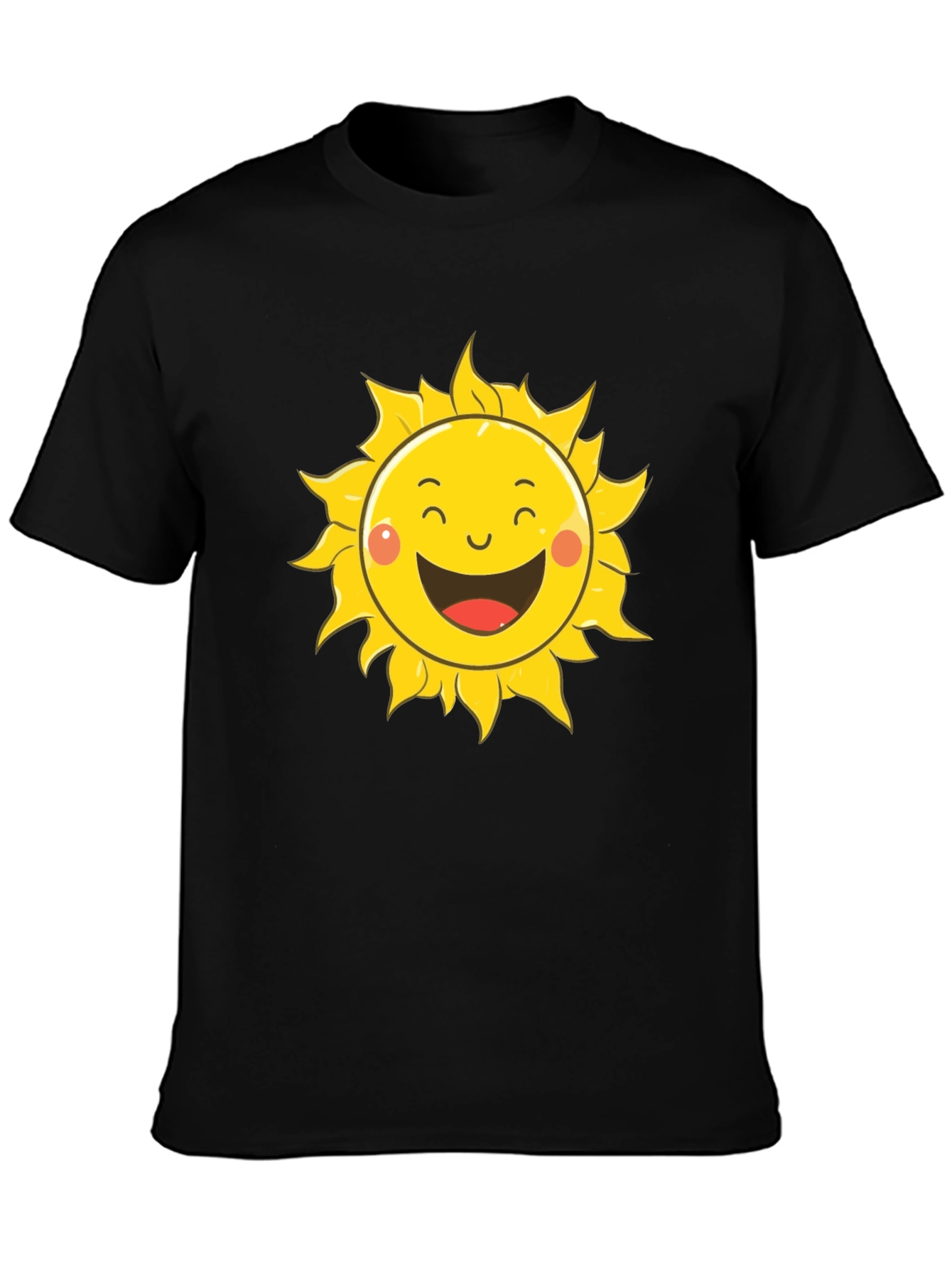 Happy Sun Graphic T-Shirt - Cheerful Summer Style