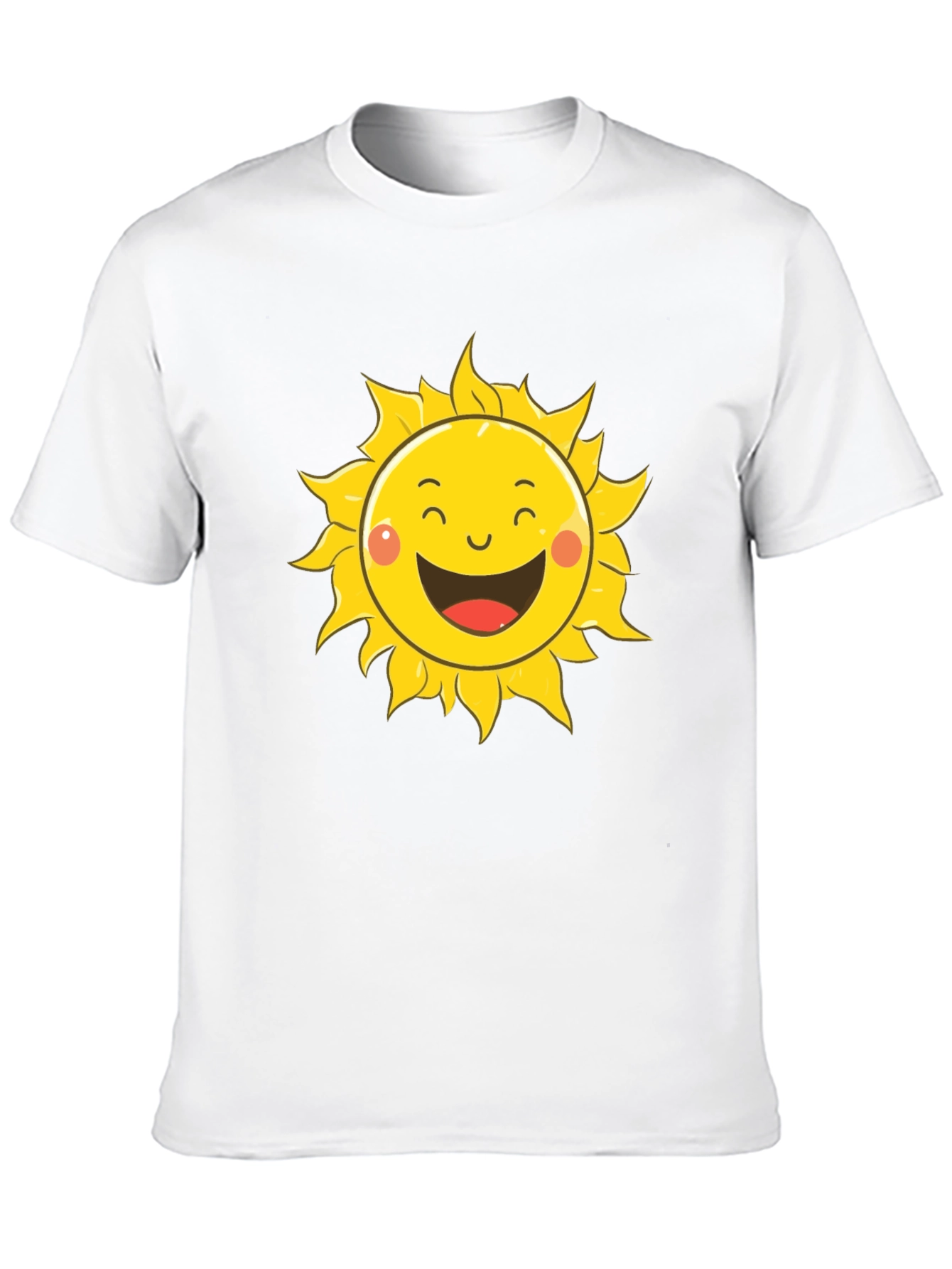 Happy Sun Graphic T-Shirt - Cheerful Summer Style