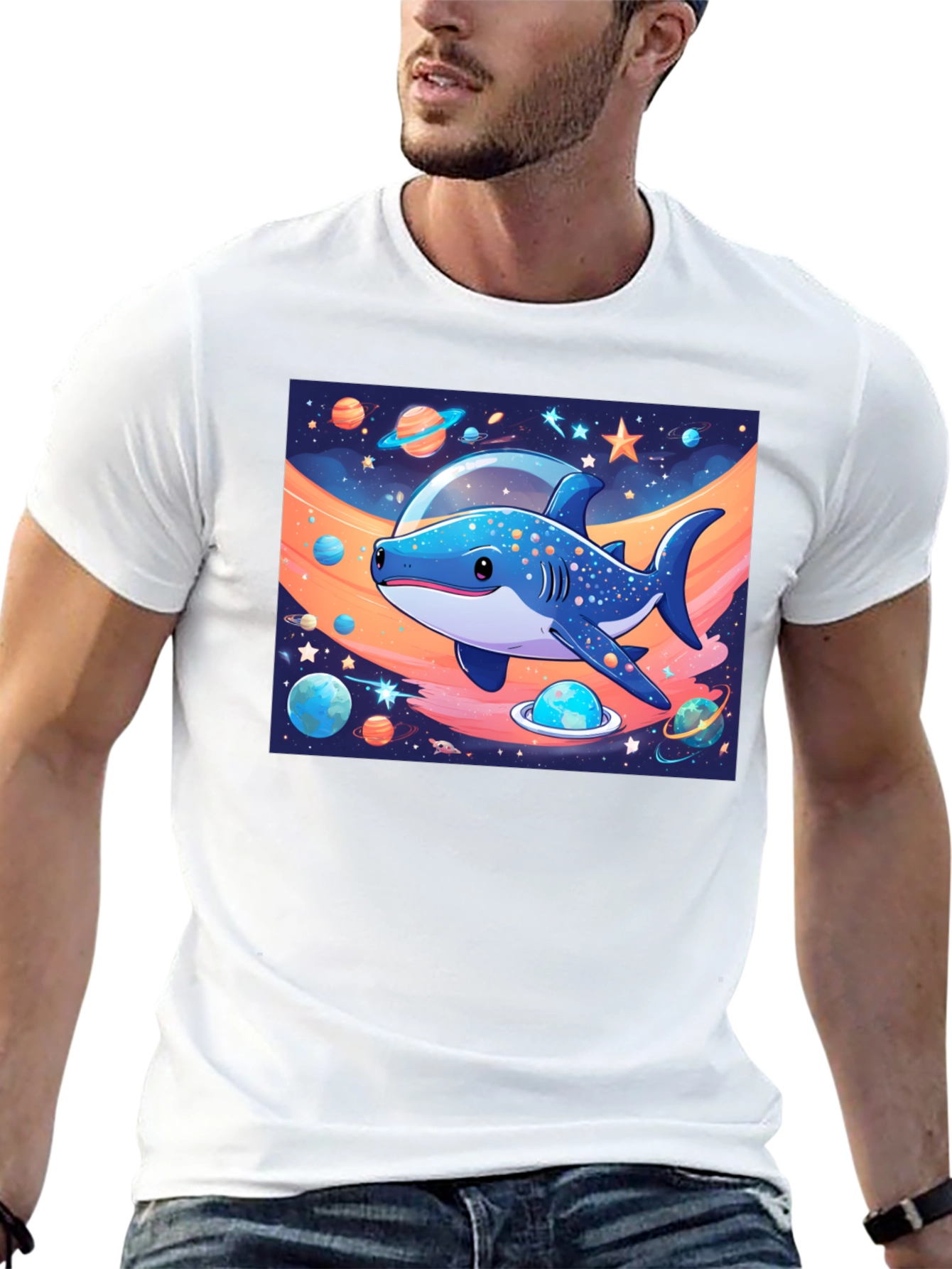 Space Shark Graphic Tee