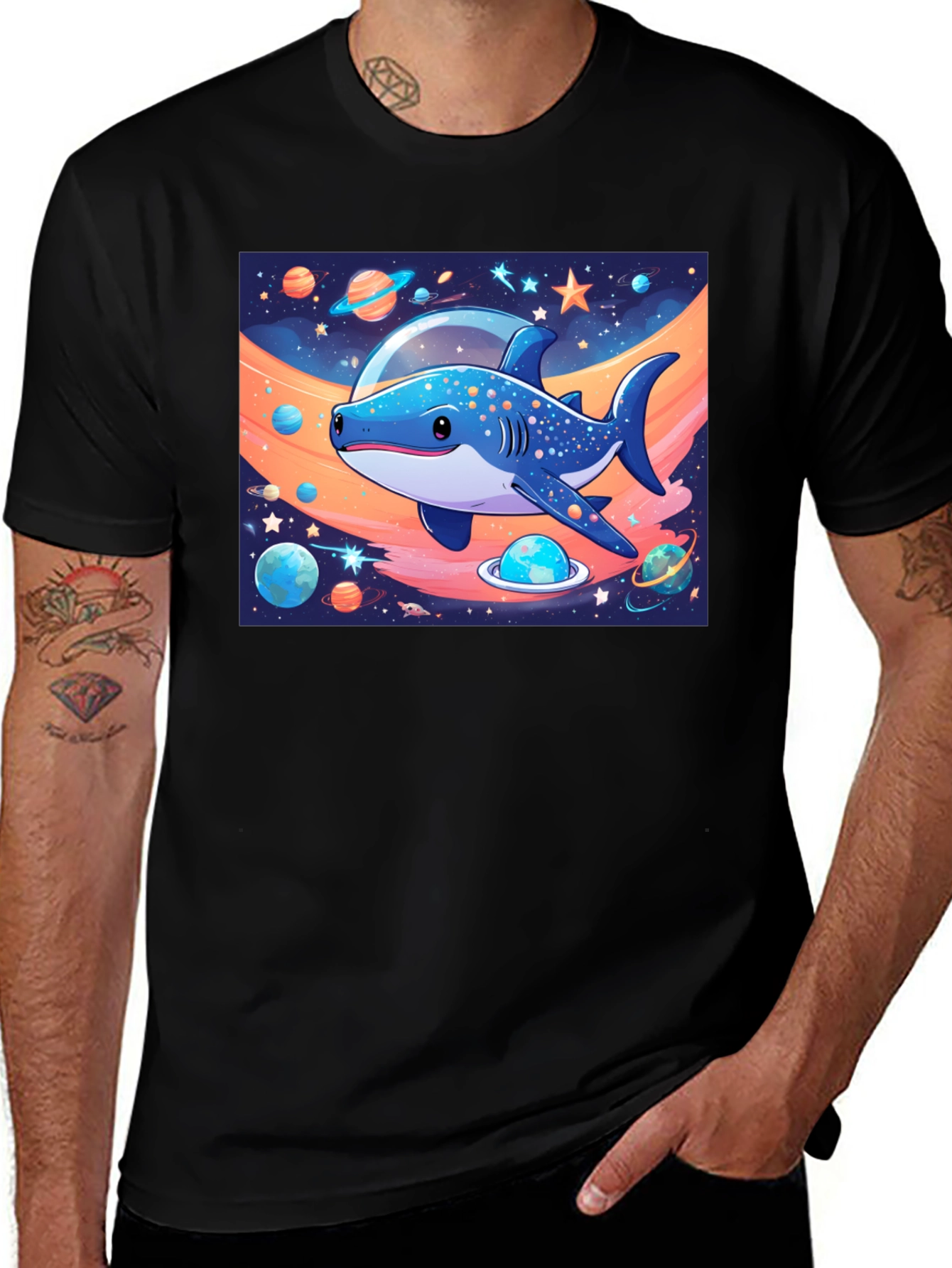 Space Shark Graphic Tee