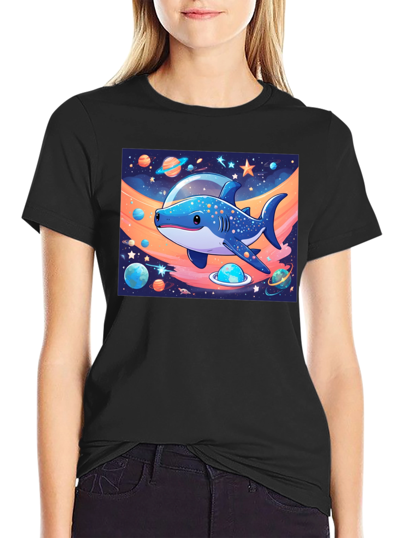 Space Shark Graphic Tee