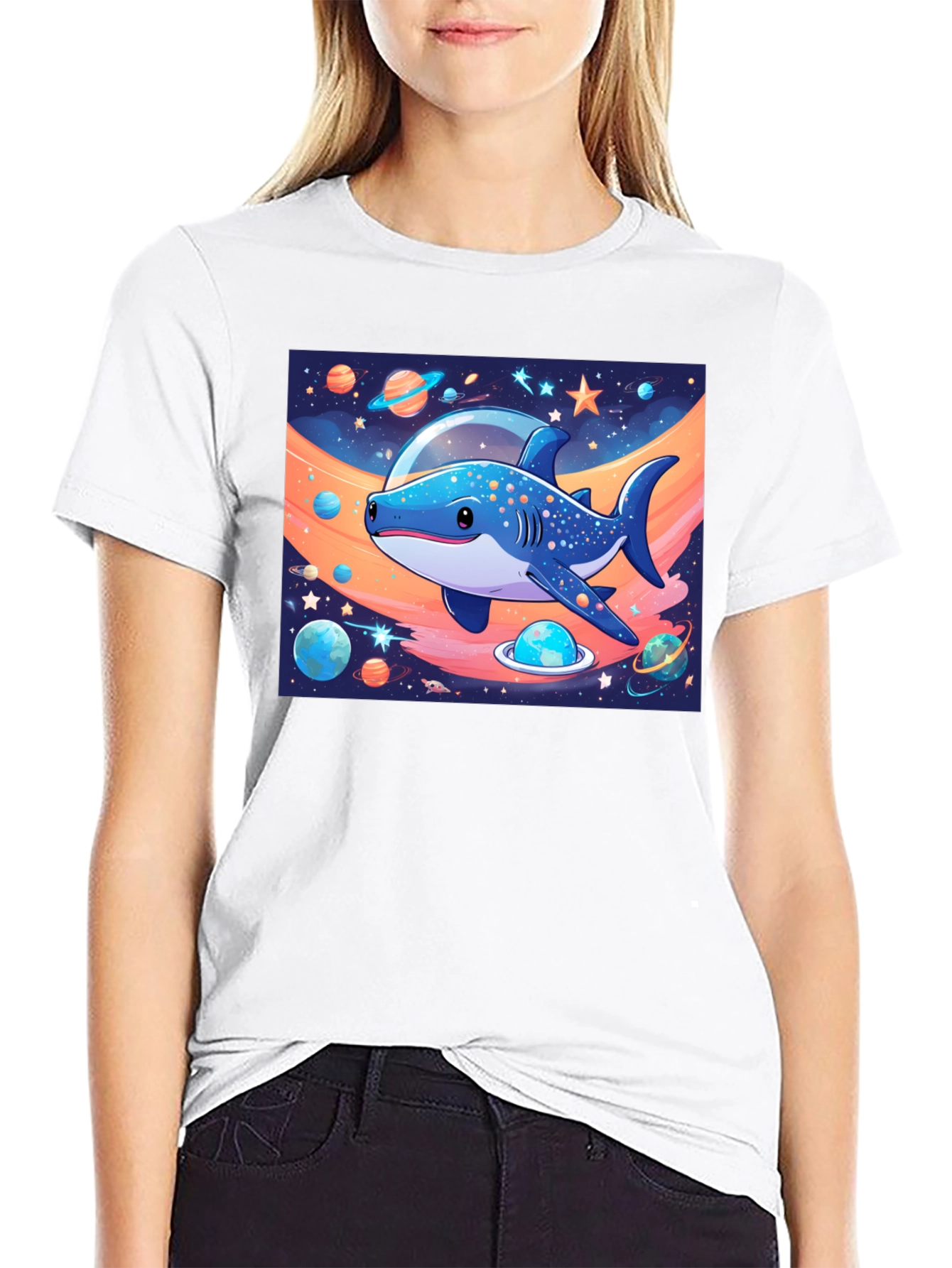 Space Shark Graphic Tee