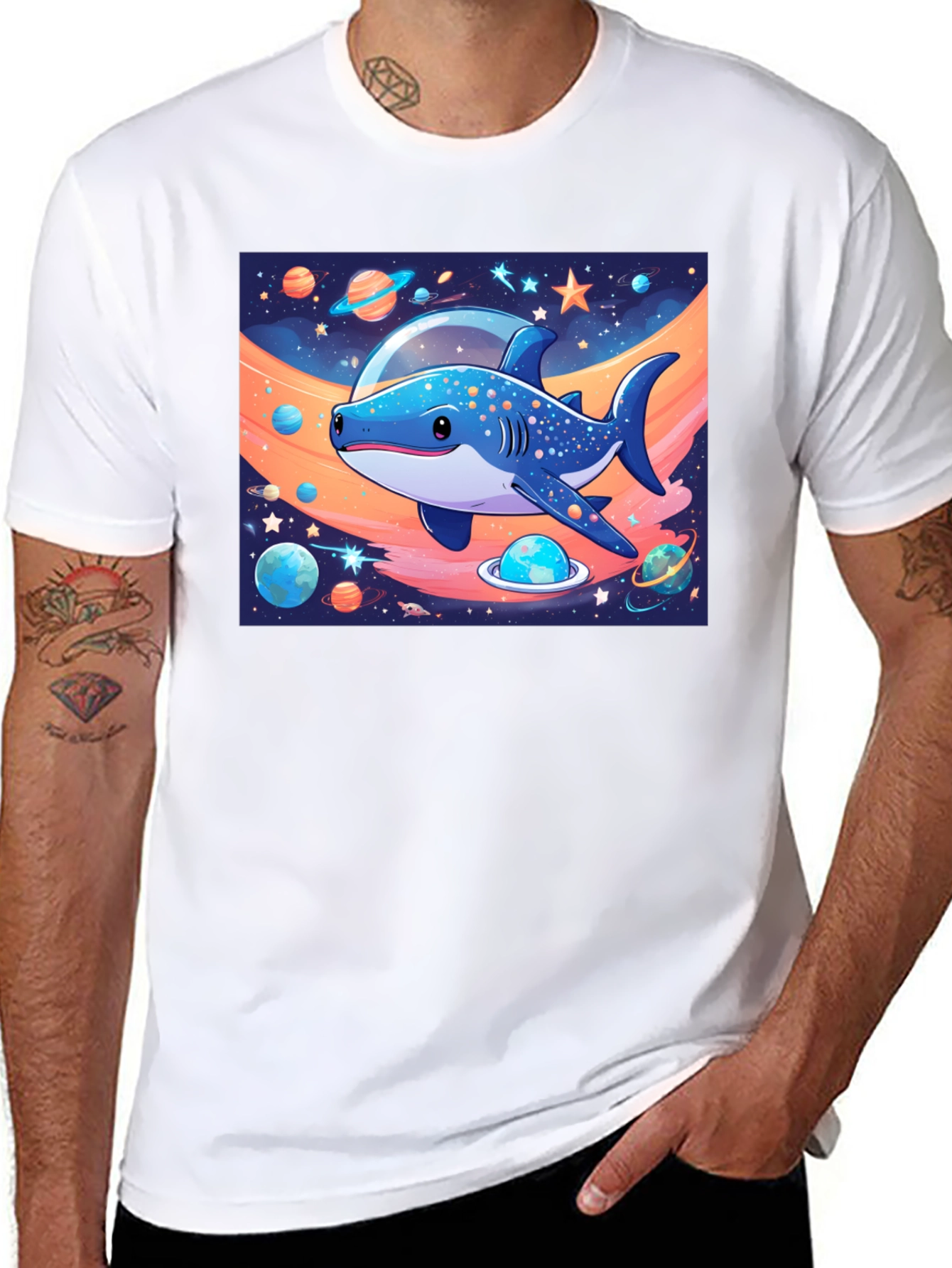 Space Shark Graphic Tee