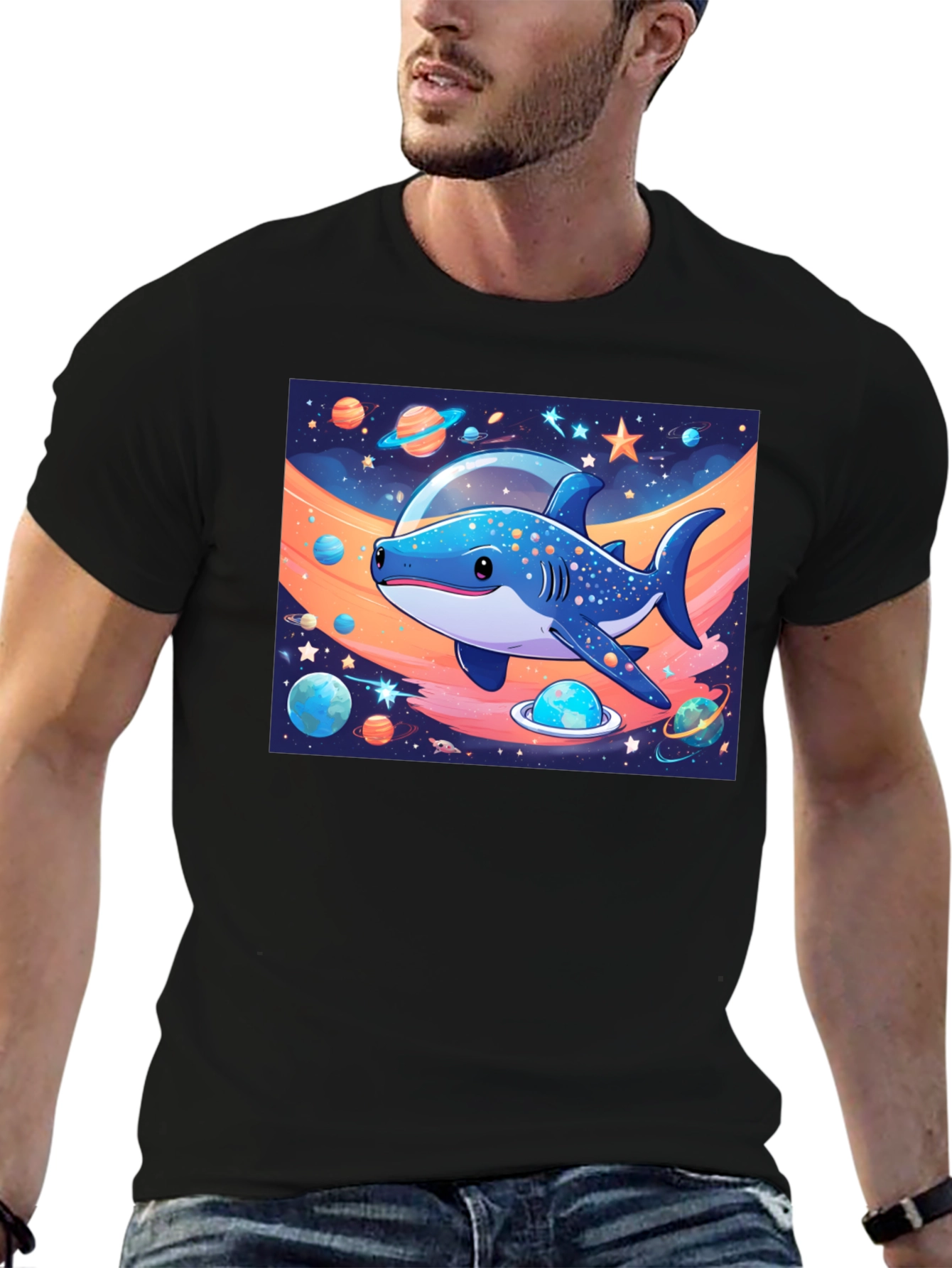 Space Shark Graphic Tee