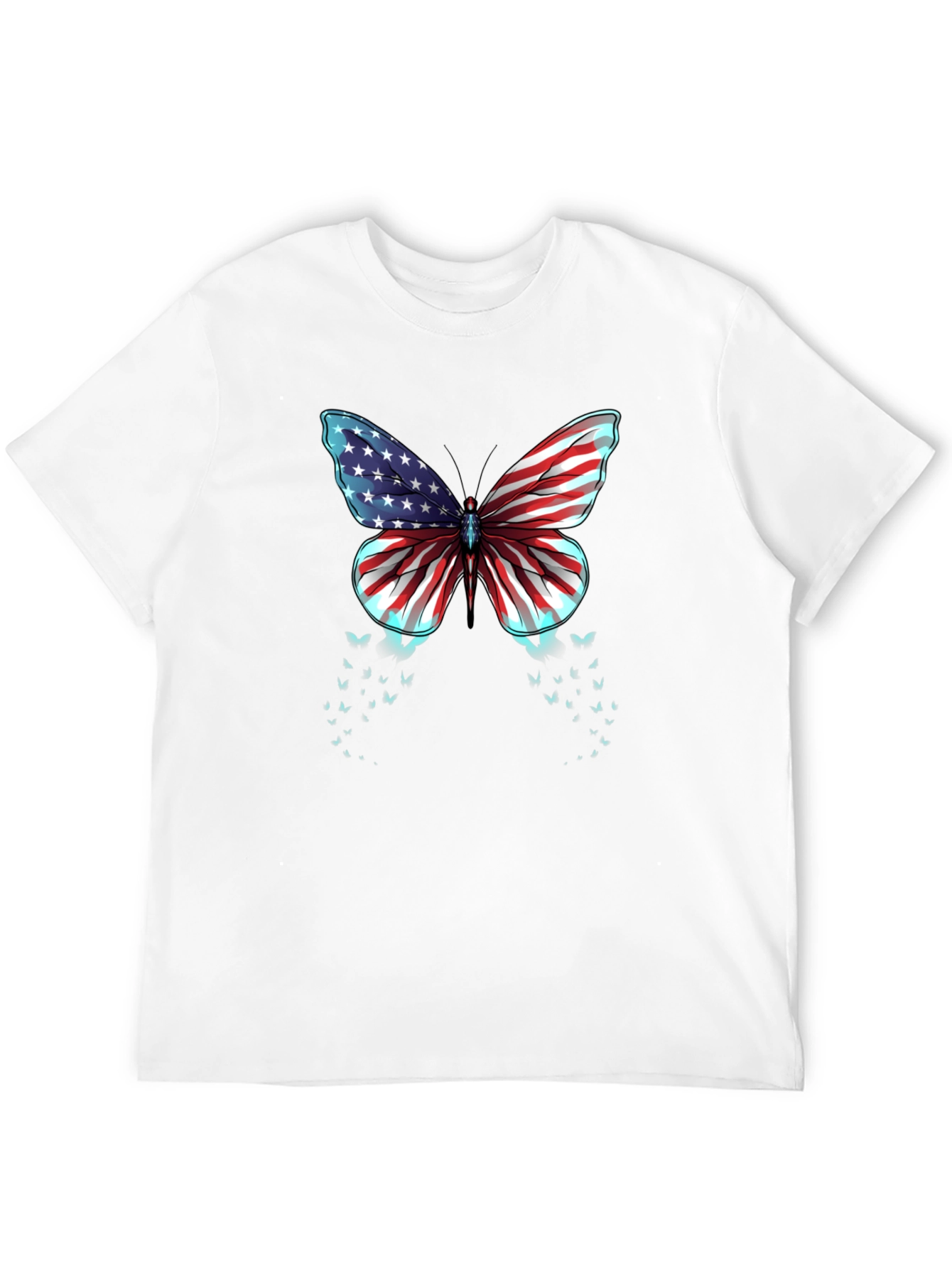 American Flag Butterfly Graphic Tee