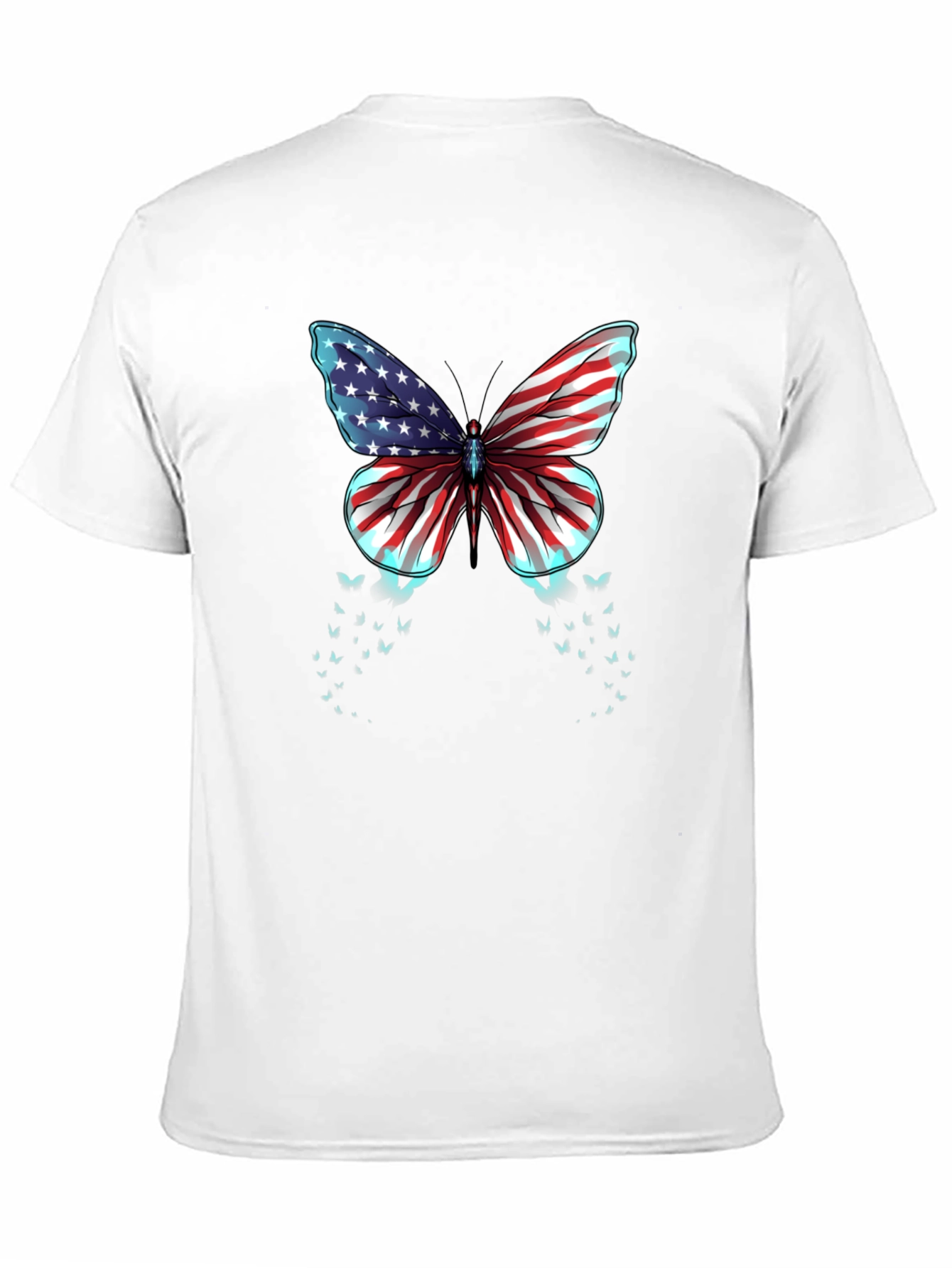 American Flag Butterfly Graphic Tee