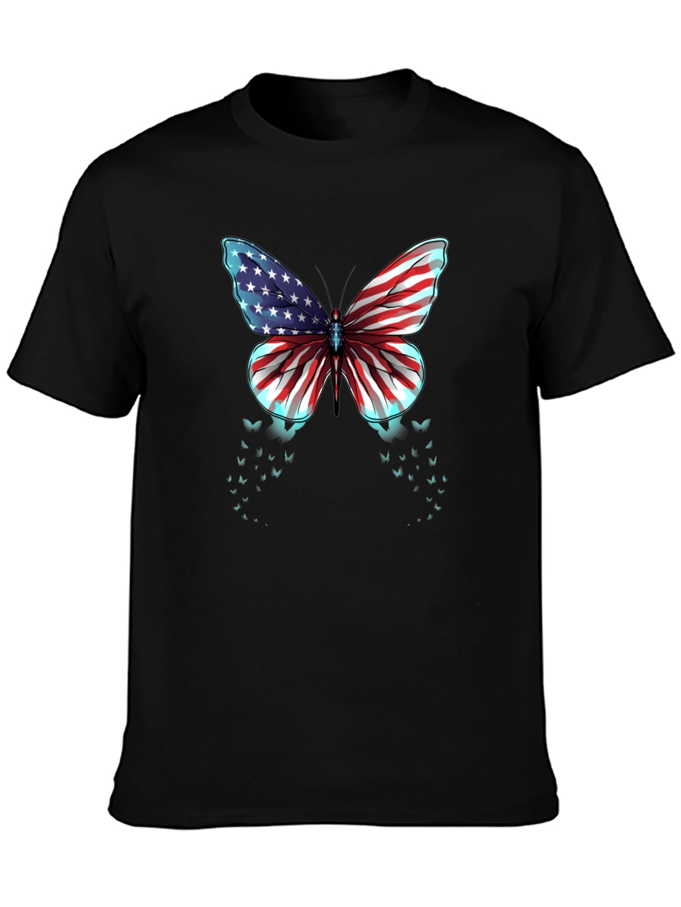 American Flag Butterfly Graphic Tee