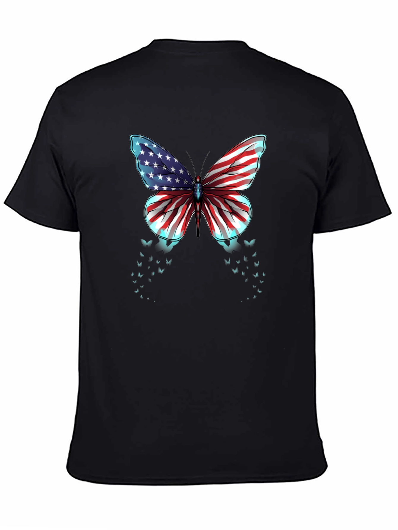 American Flag Butterfly Graphic Tee