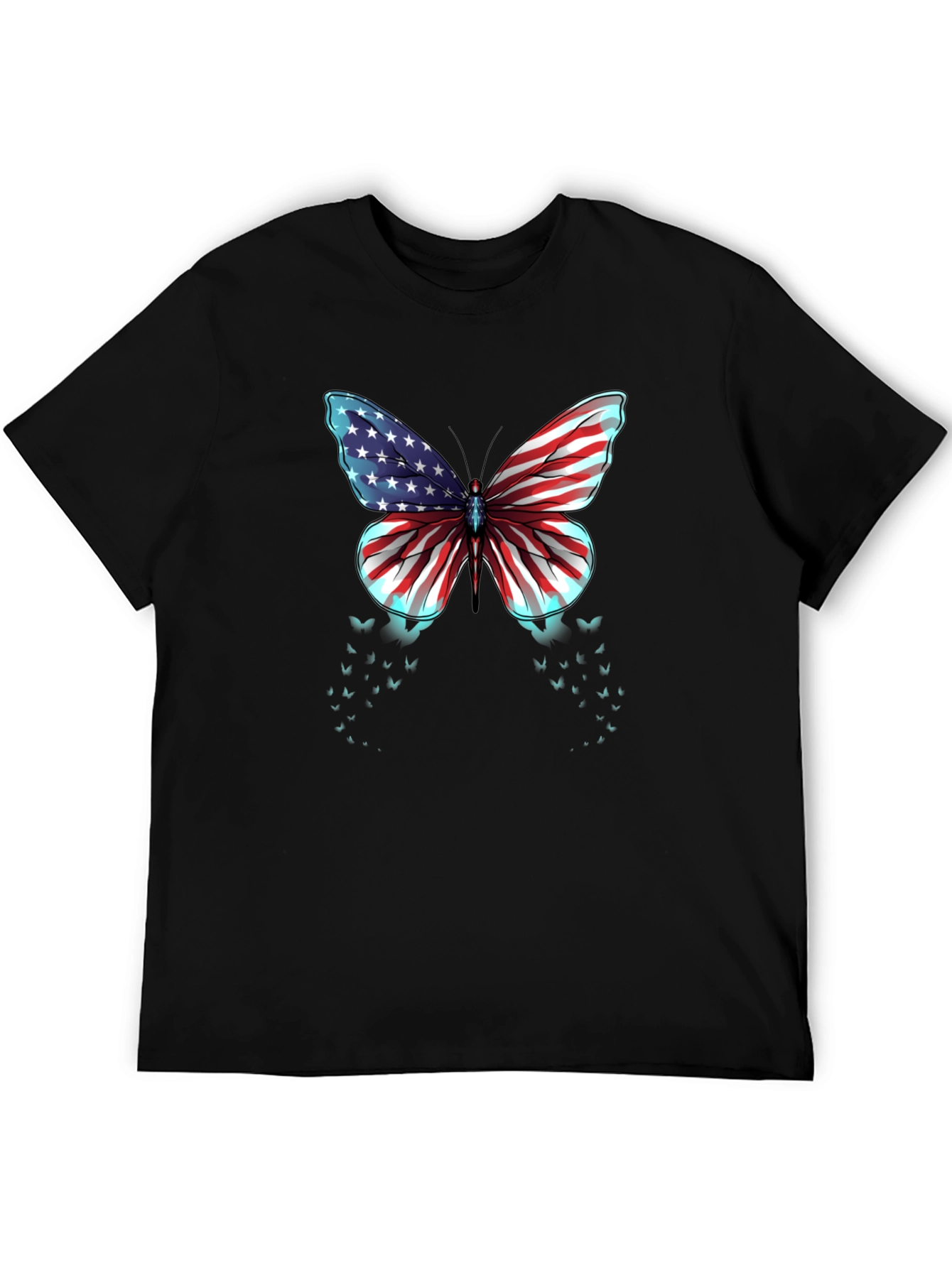 American Flag Butterfly Graphic Tee