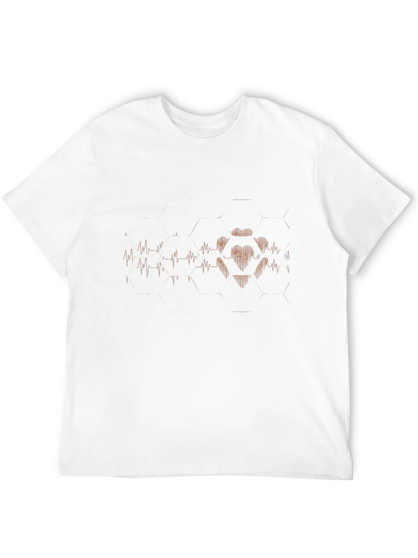 Heartbeat Graphic Tee - Stylish Black T-Shirt