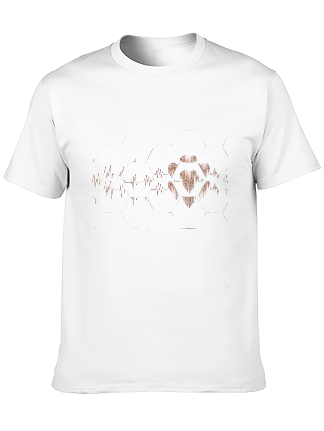 Heartbeat Graphic Tee - Stylish Black T-Shirt