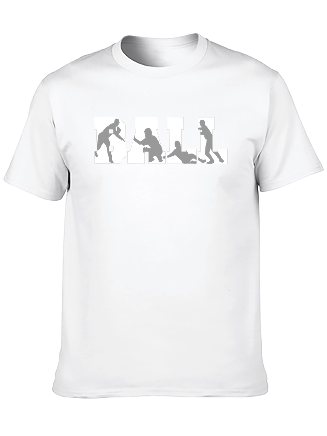 Baseball Graphic Tee - Black Crew Neck Shirt