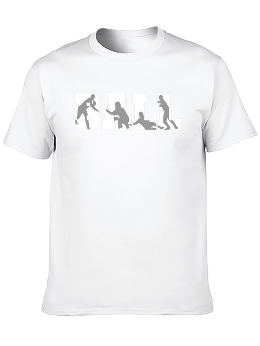 Baseball Graphic Tee - Black Crew Neck Shirt