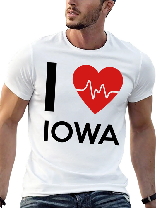 I Heart Iowa Graphic Tee - Black T-Shirt