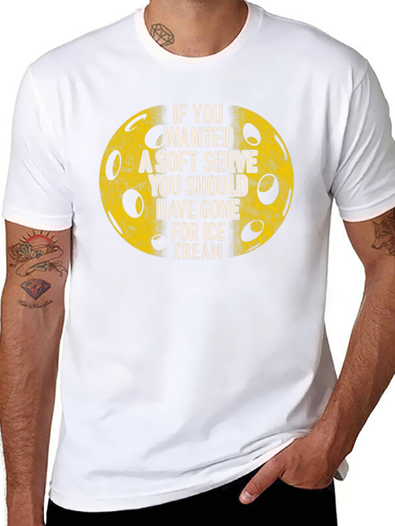 Funny Pickleball T-Shirt - Soft Serve Ice Cream