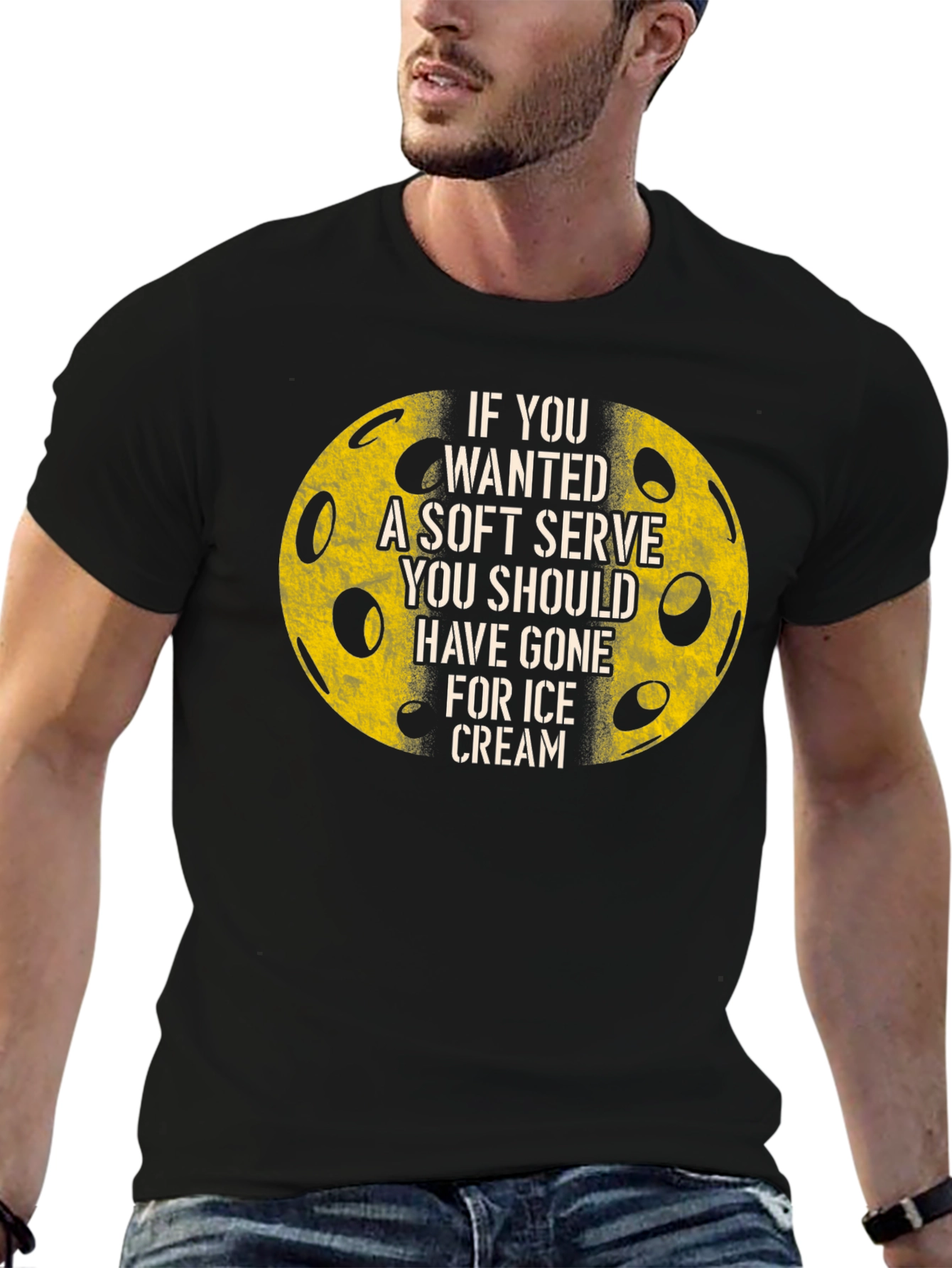 Funny Pickleball T-Shirt - Soft Serve Ice Cream
