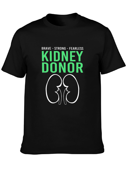 Brave Kidney Donor T-Shirt - Organ Donation Awareness Tee