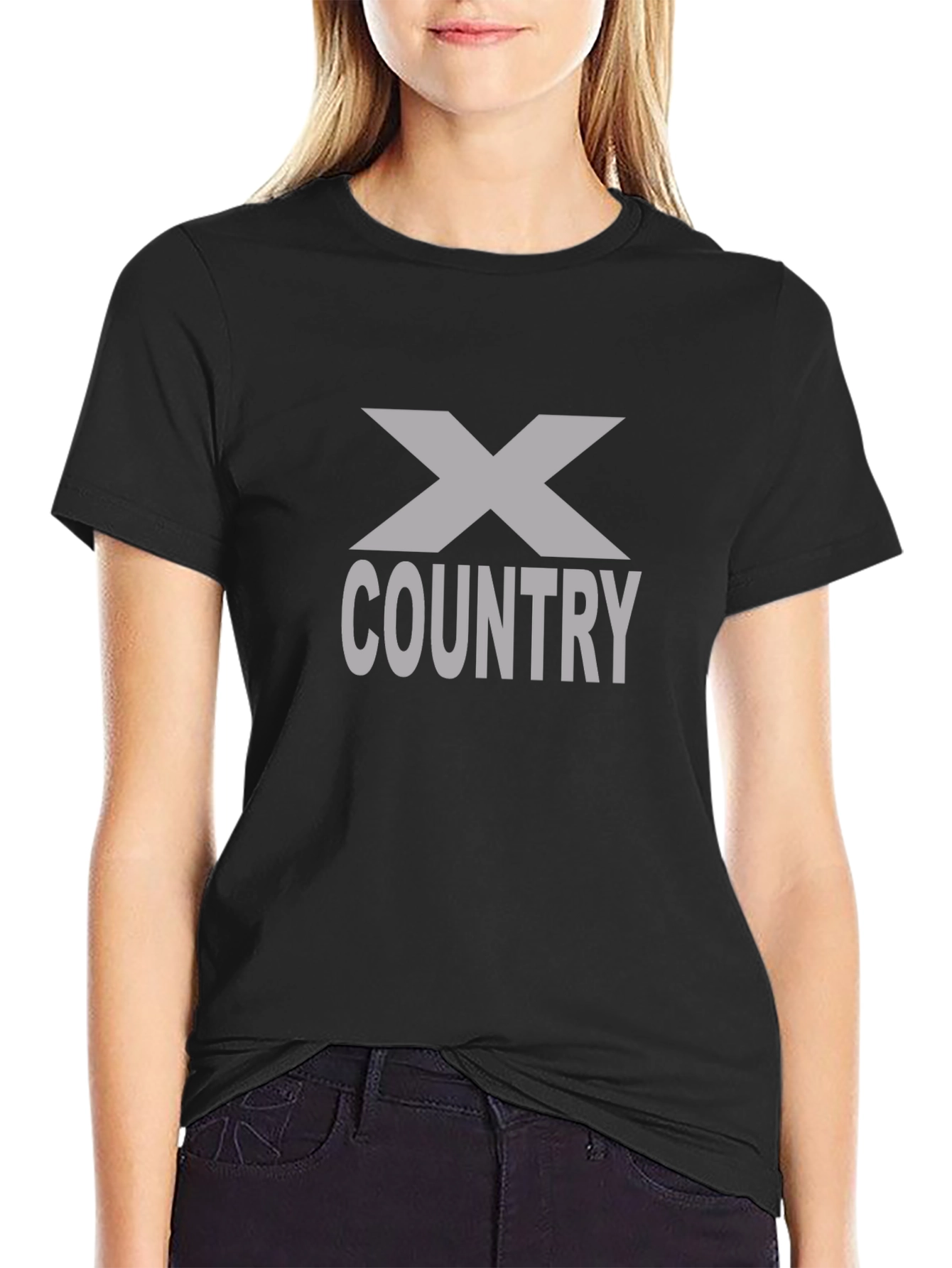 X Country Black Graphic Tee