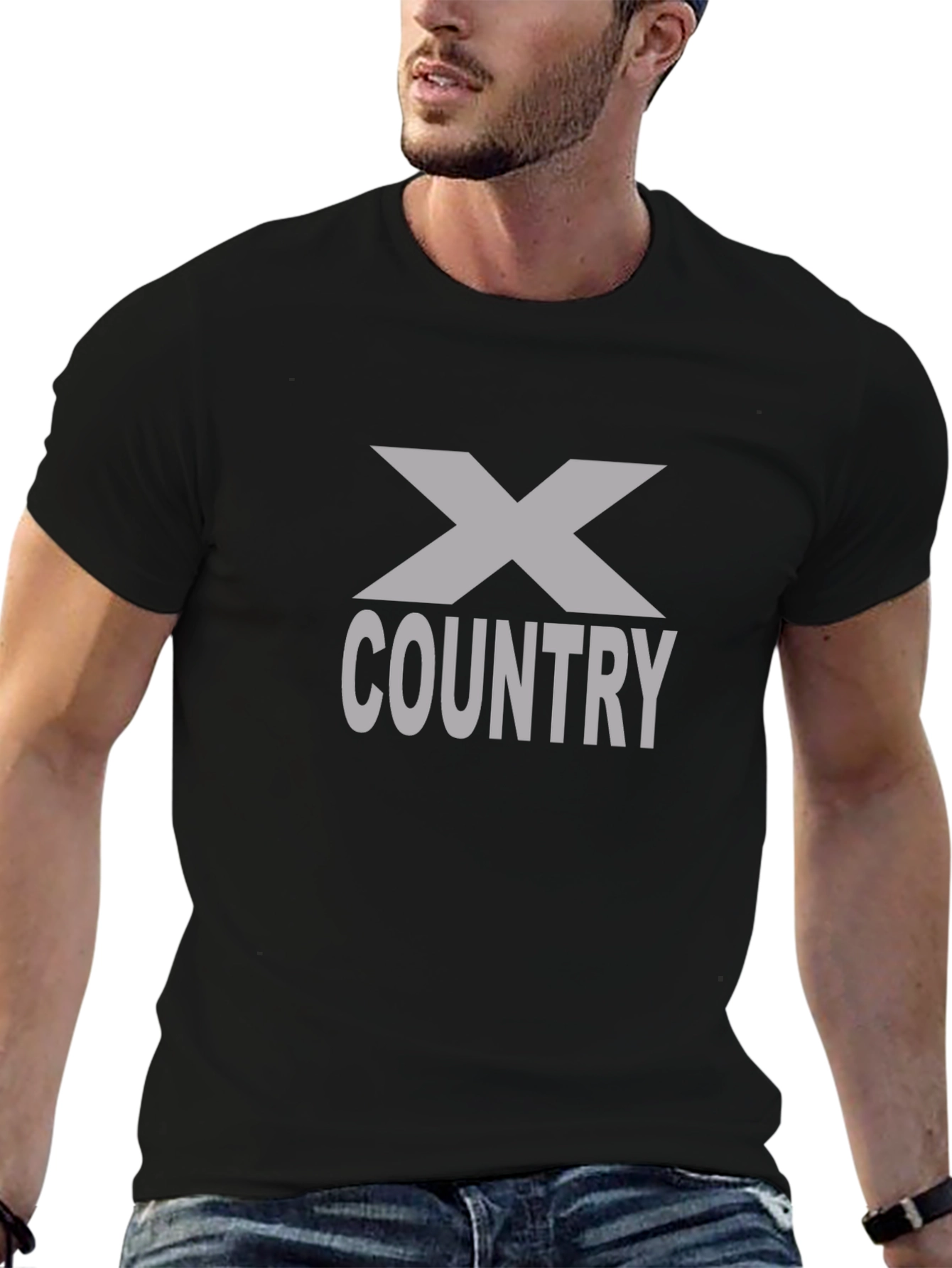 X Country Black Graphic Tee