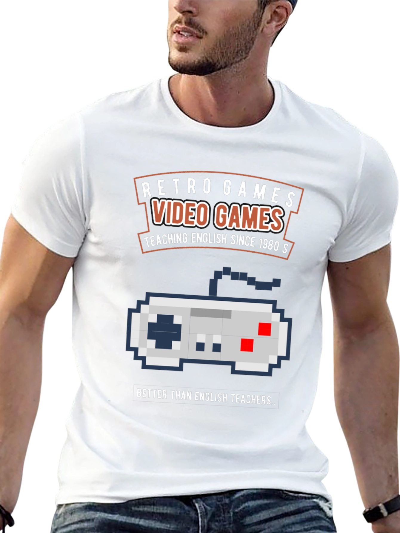 Retro Video Games T-Shirt - English Teacher