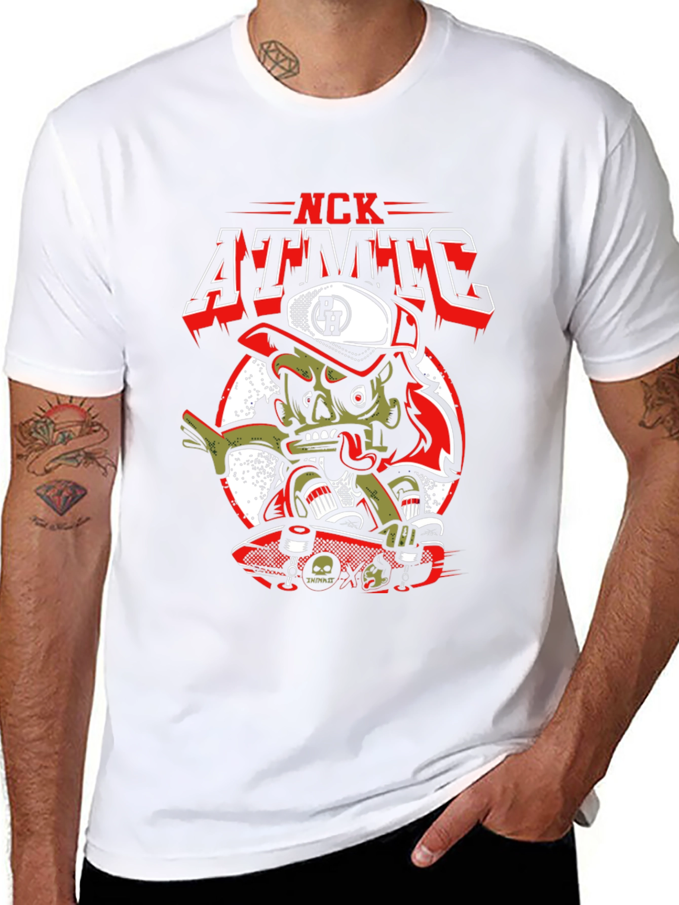 NCK ATMTC Graphic Print Black T-Shirt