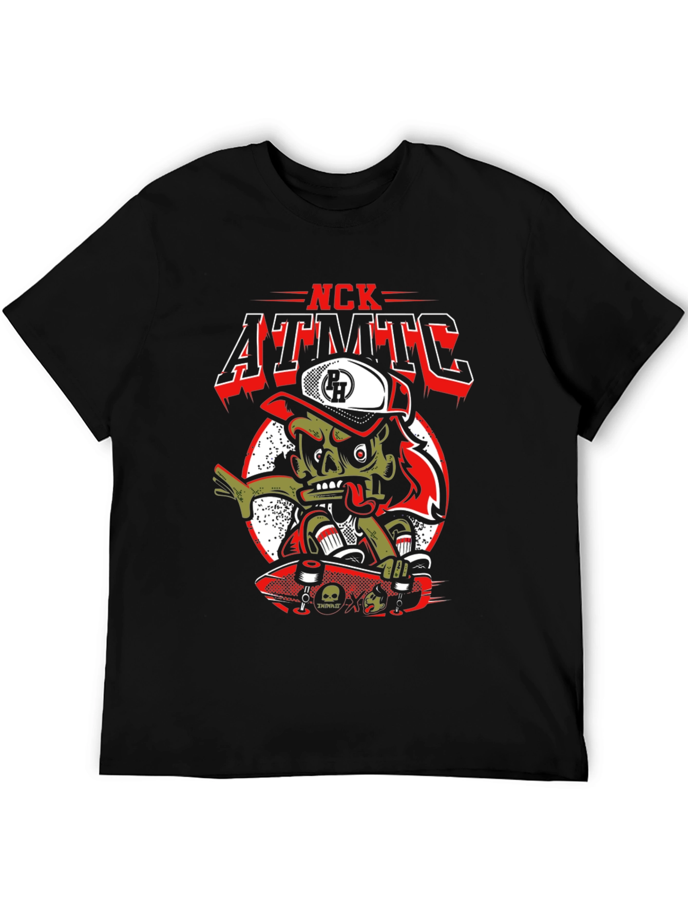 NCK ATMTC Graphic Print Black T-Shirt