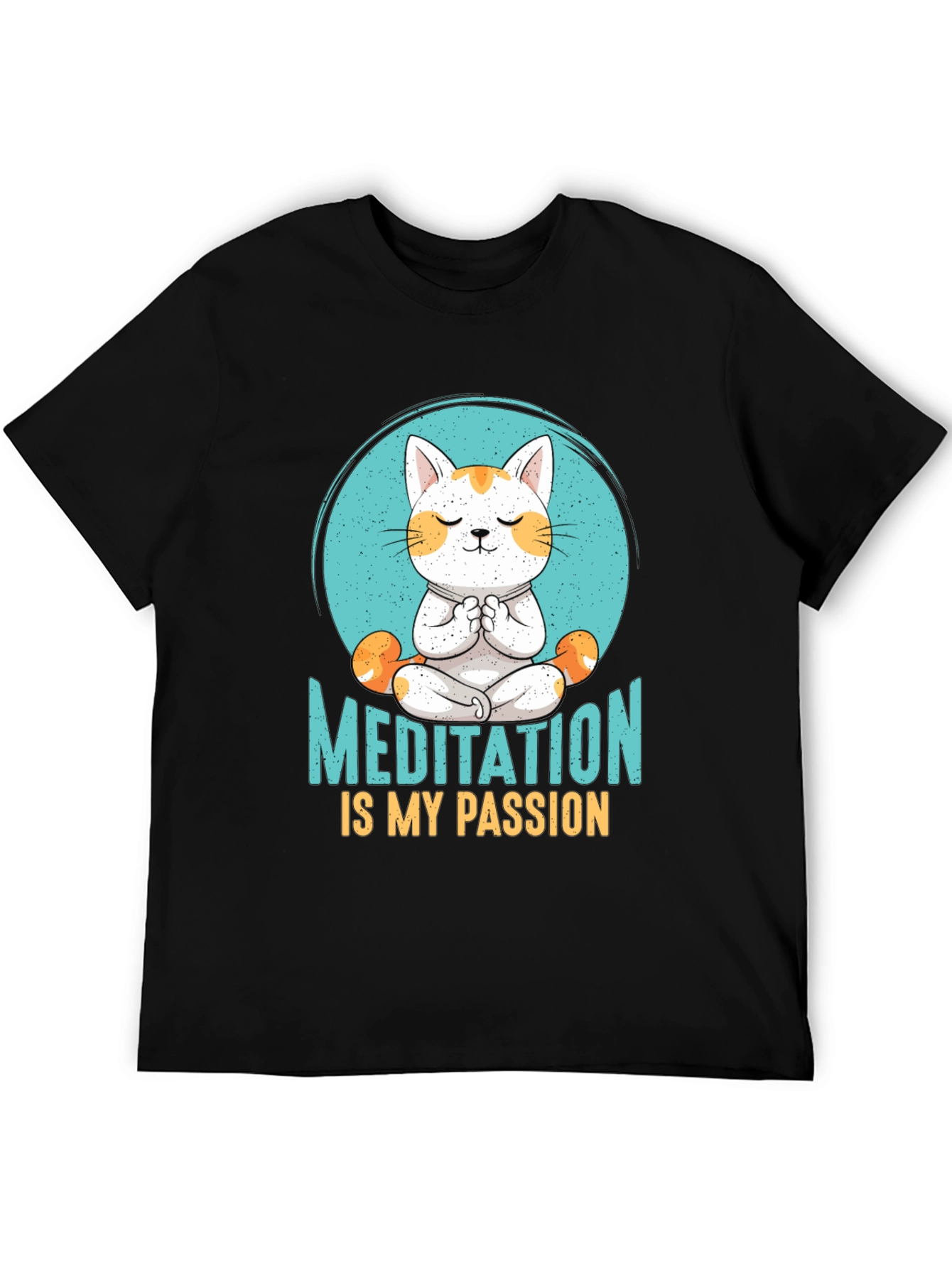Meditation Cat T-Shirt: Find Your Zen