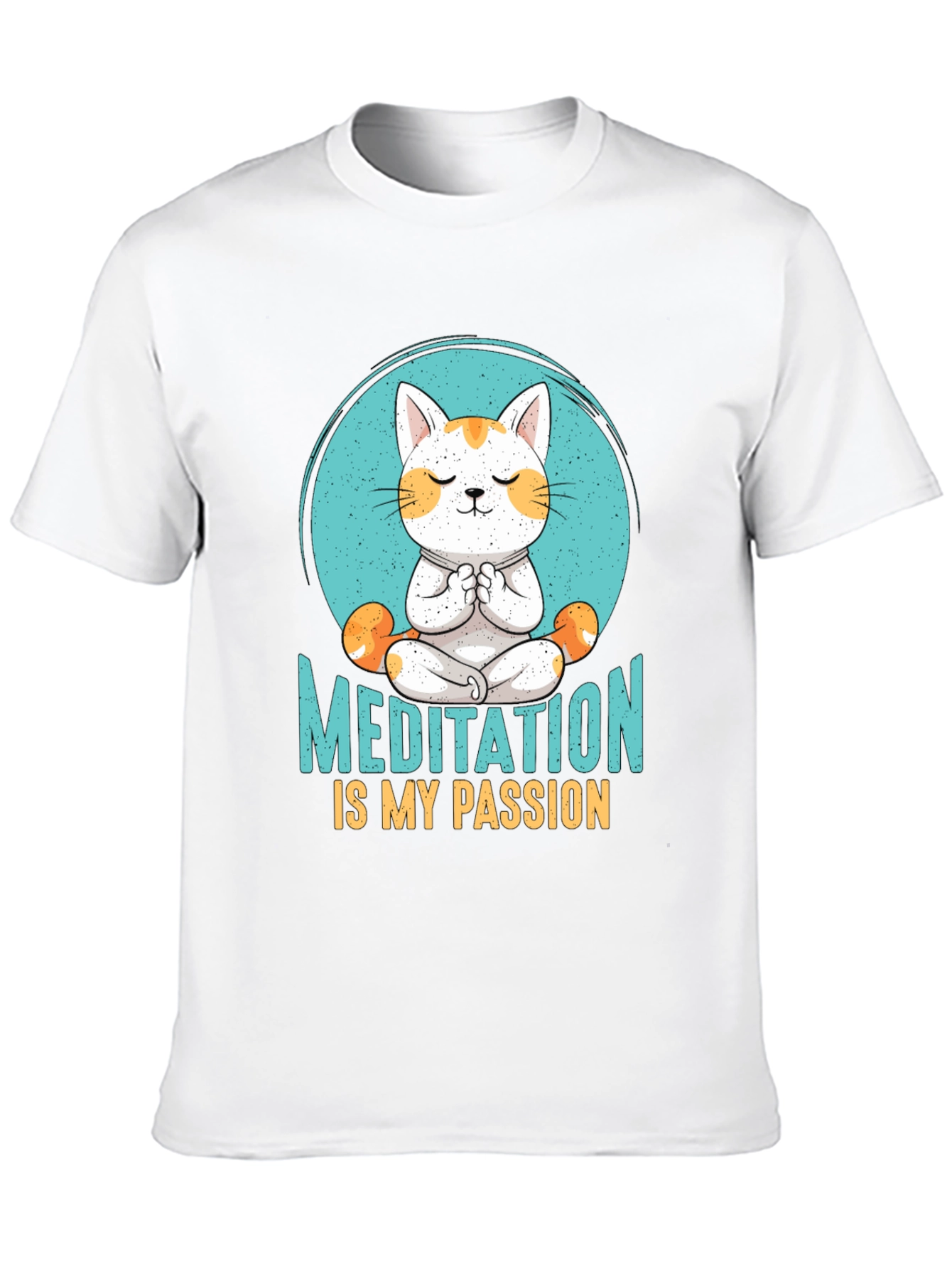 Meditation Cat T-Shirt: Find Your Zen