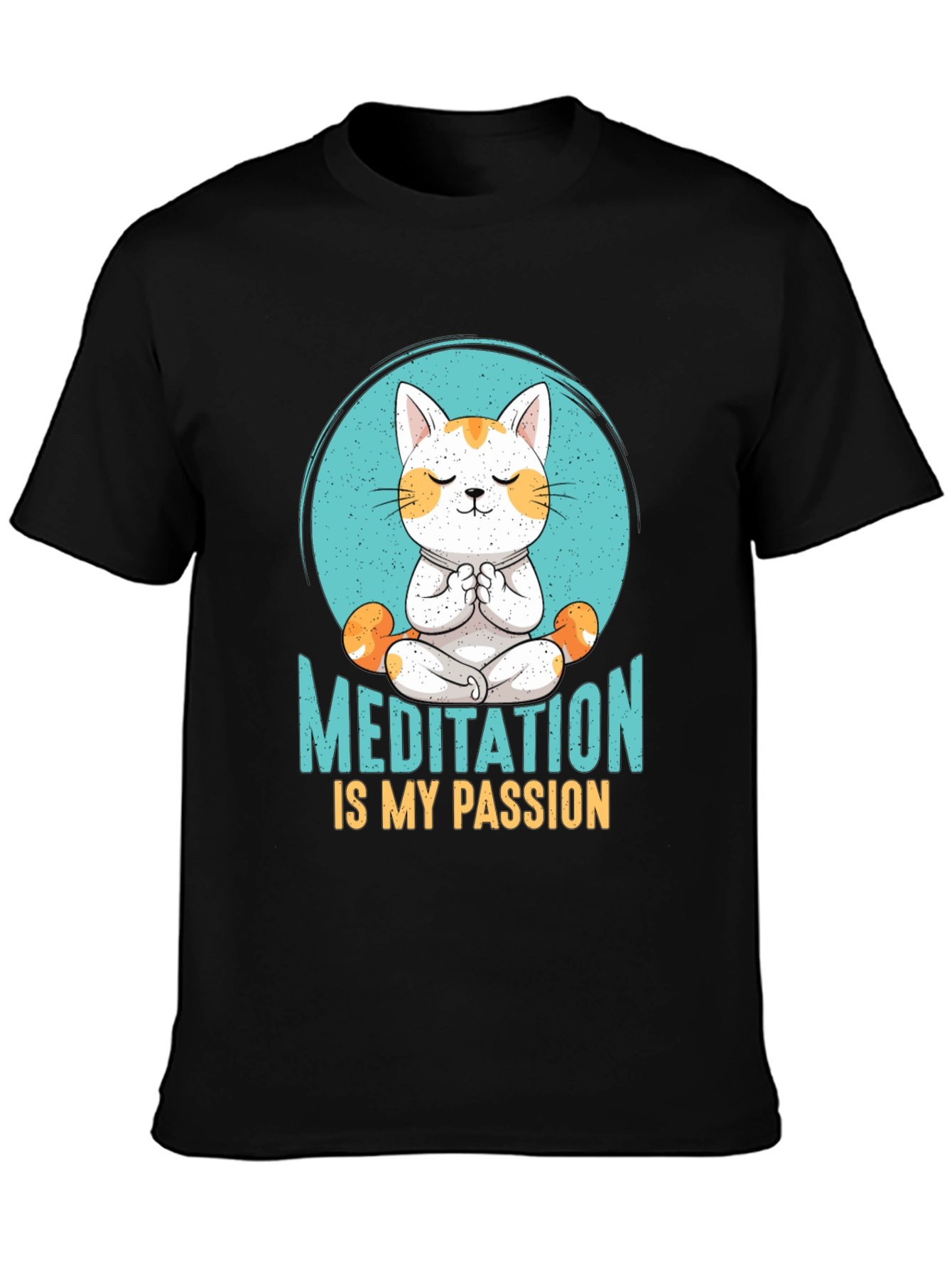 Meditation Cat T-Shirt: Find Your Zen