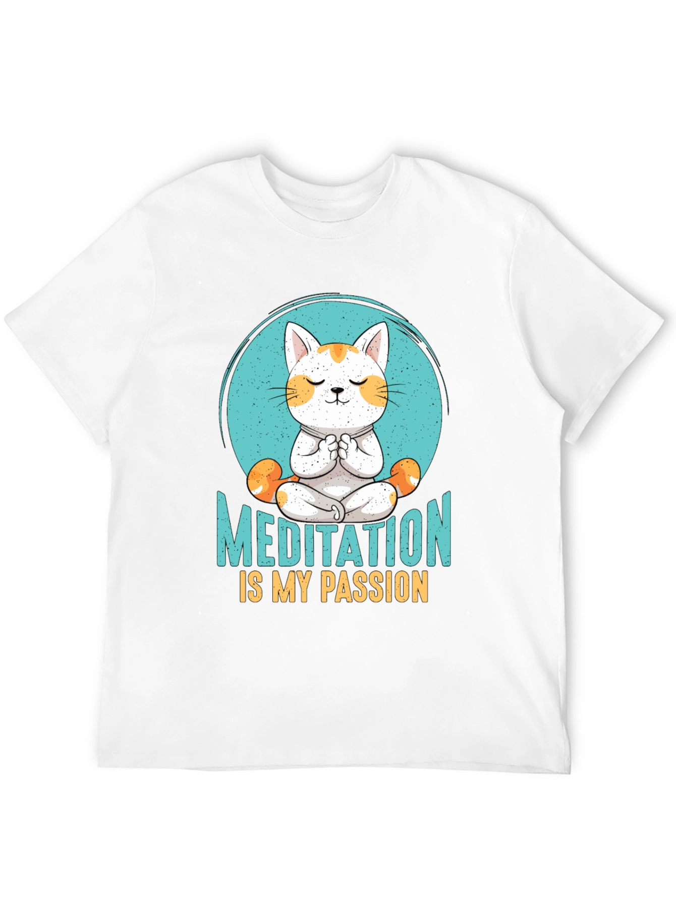Meditation Cat T-Shirt: Find Your Zen