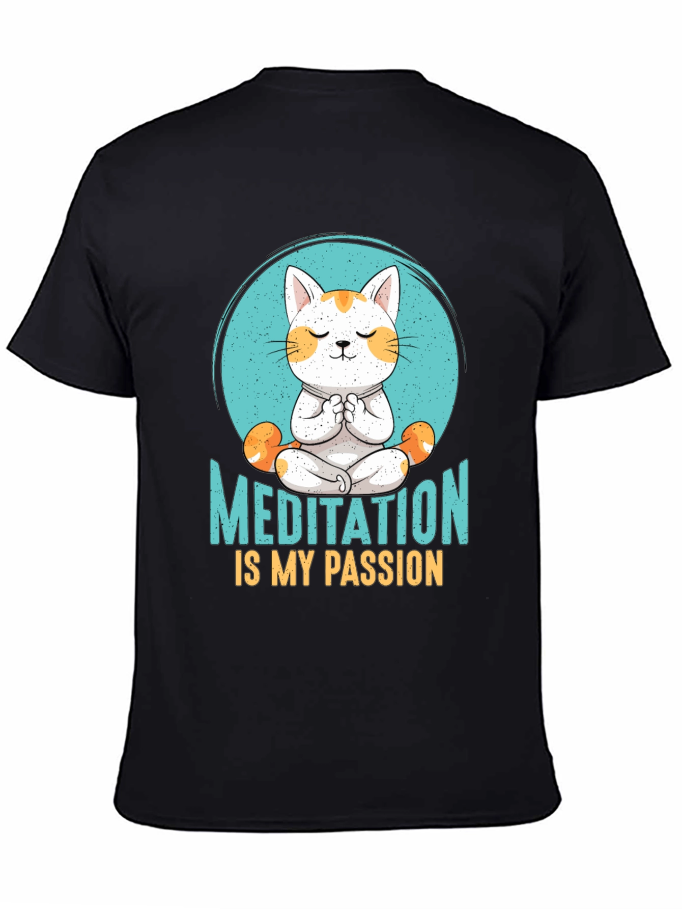 Meditation Cat T-Shirt: Find Your Zen
