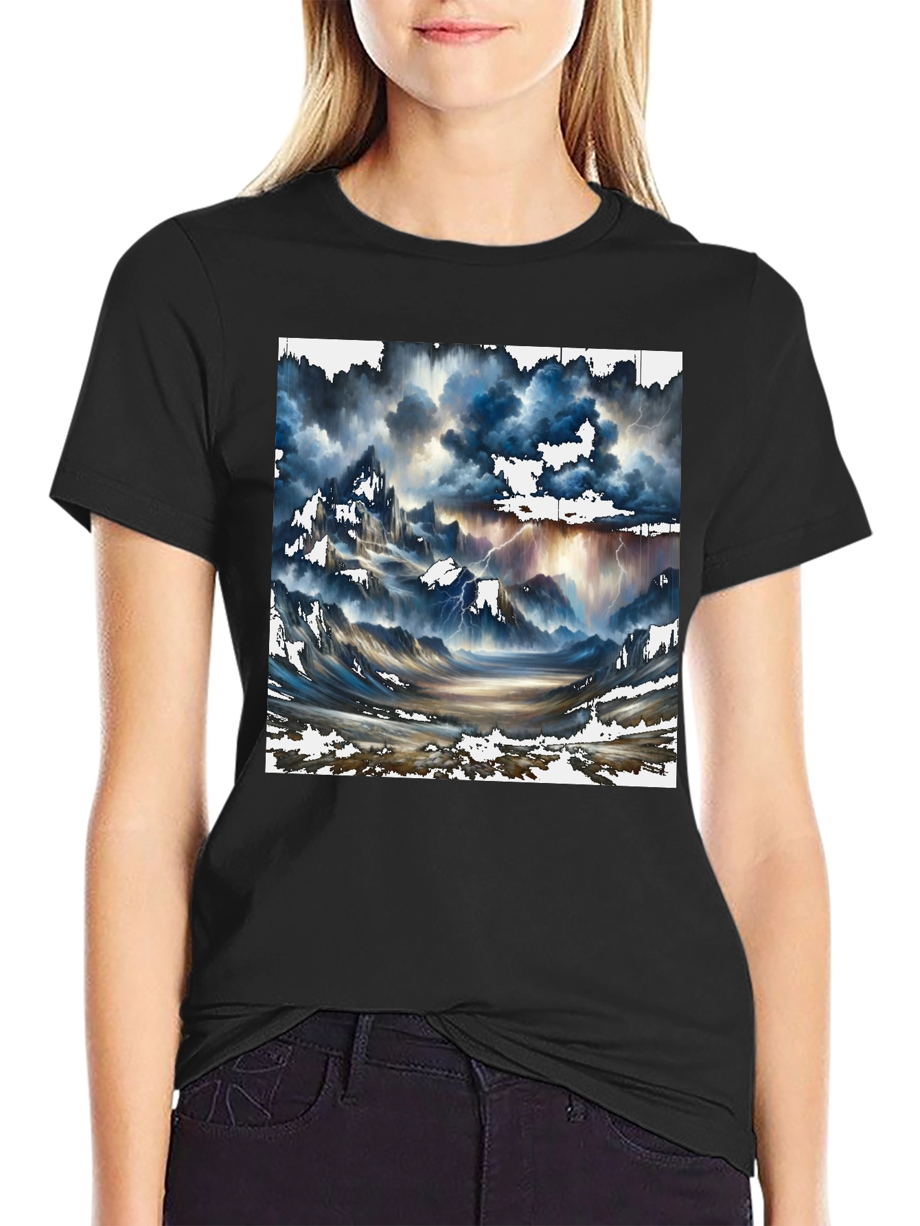 Stormy Landscape Graphic Tee