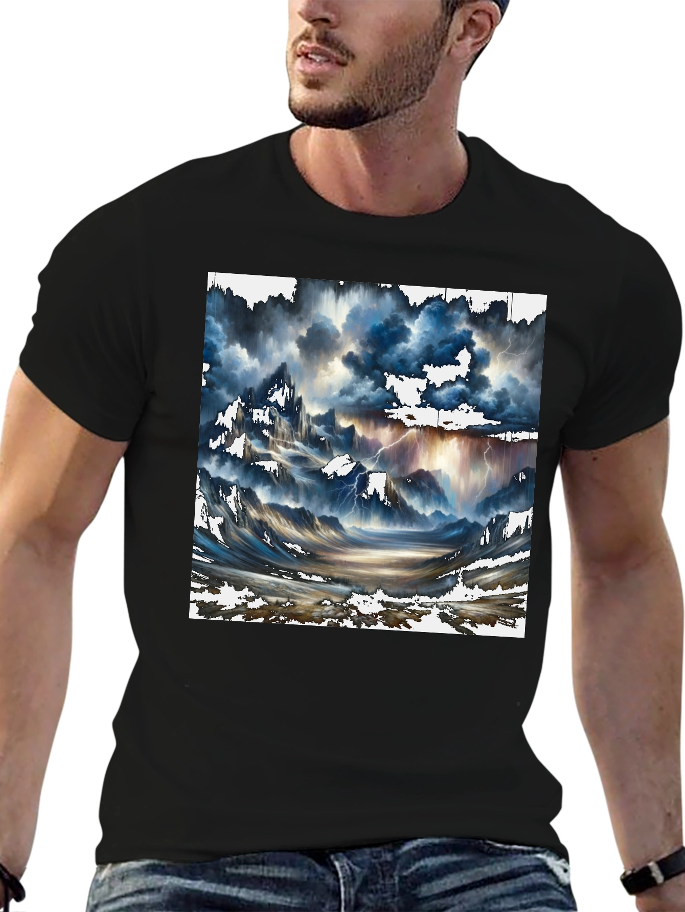 Stormy Landscape Graphic Tee