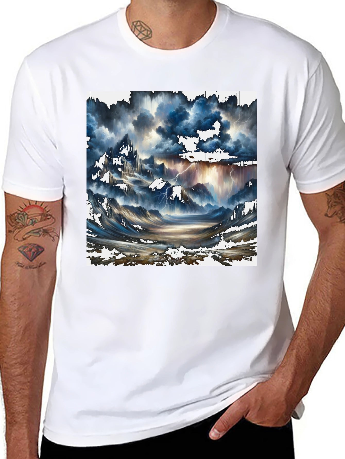 Stormy Landscape Graphic Tee