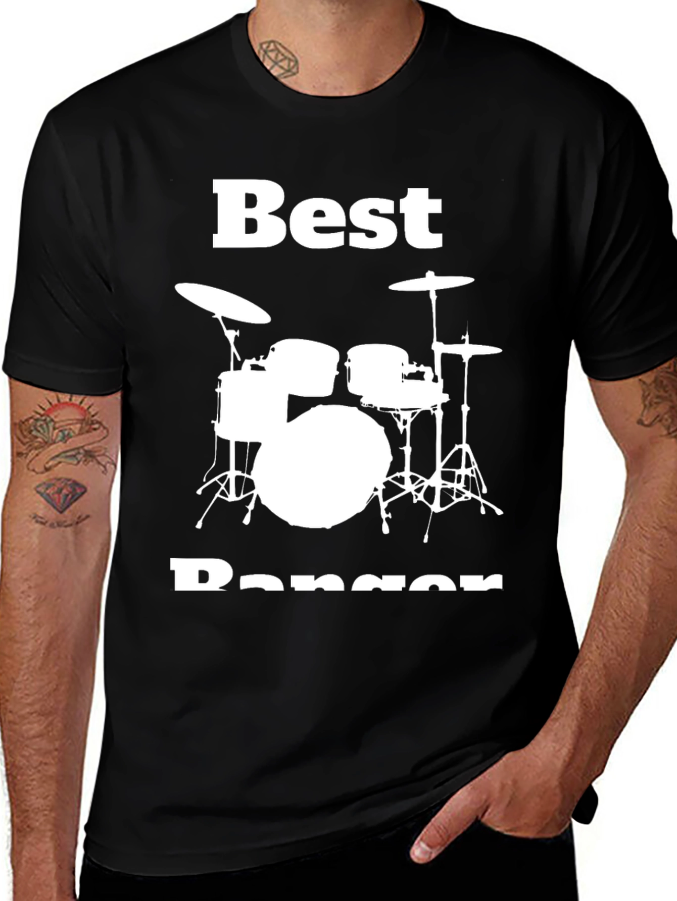 Best Banger Drum Set Graphic T-Shirt