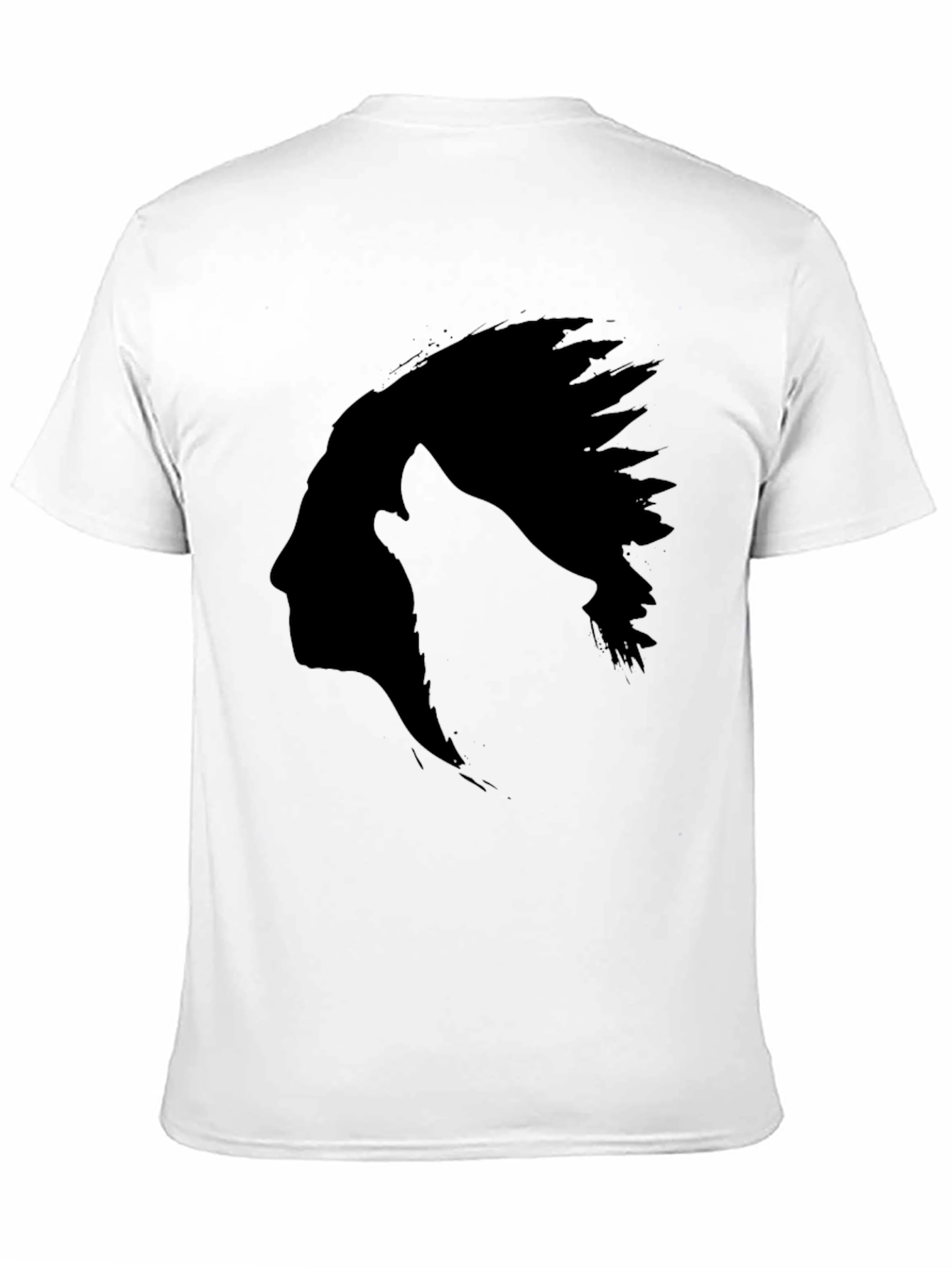 Black Native American Silhouette T-Shirt