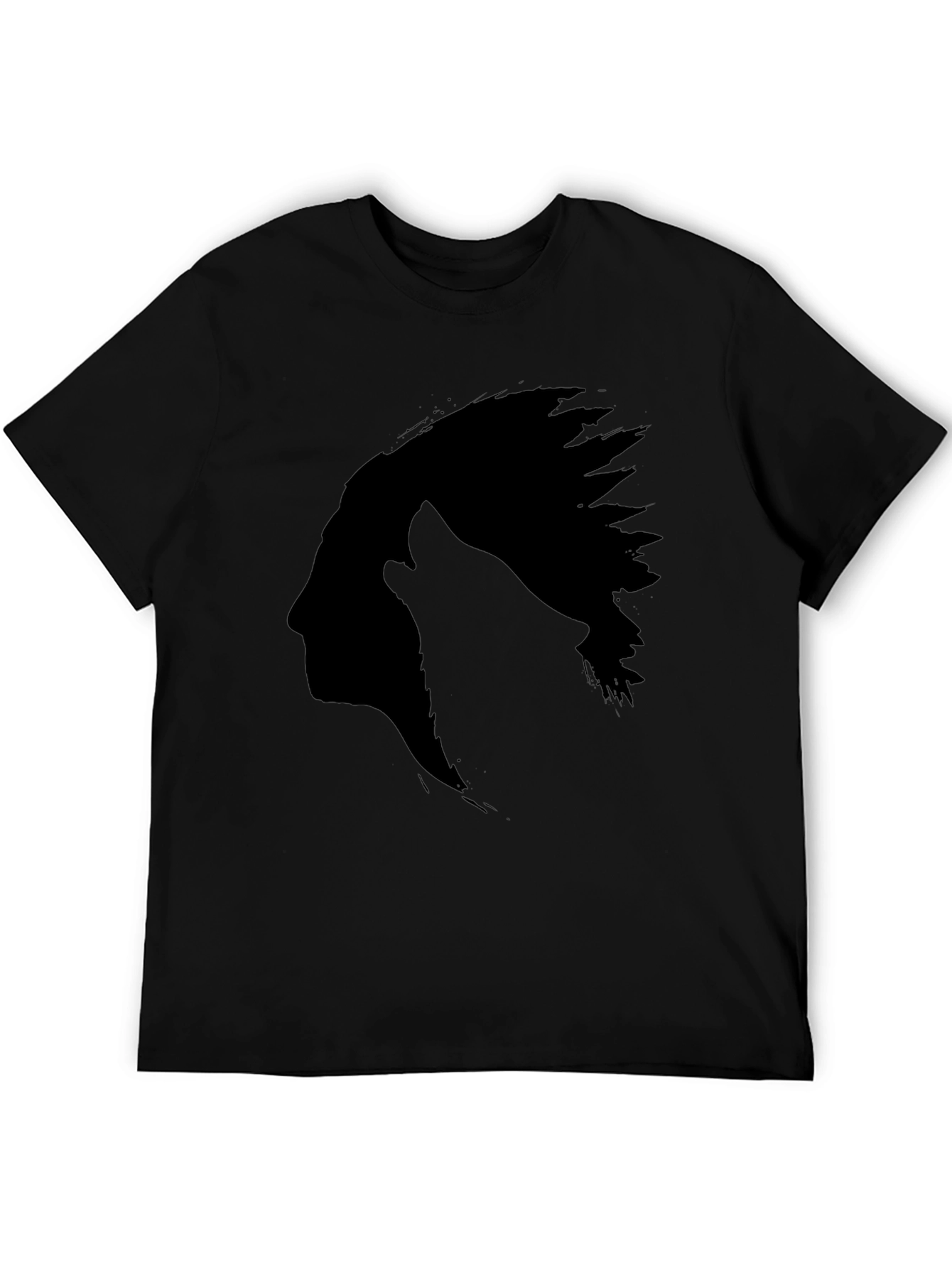 Black Native American Silhouette T-Shirt