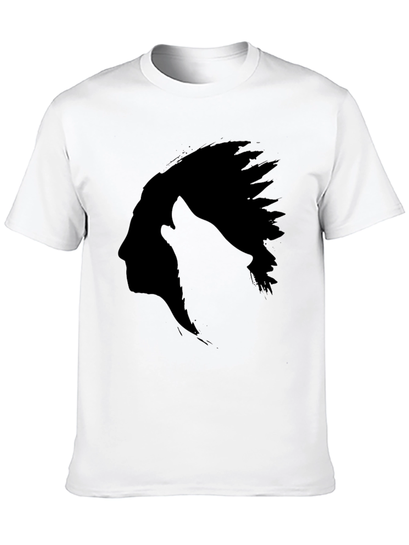 Black Native American Silhouette T-Shirt