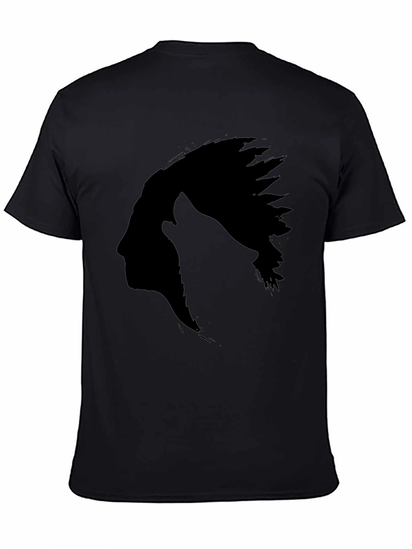 Black Native American Silhouette T-Shirt