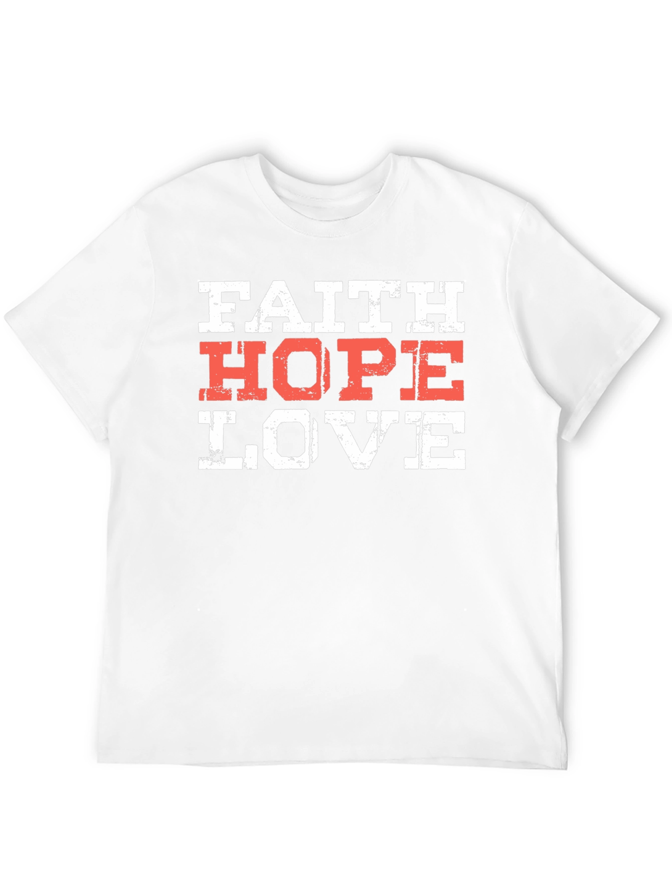 Faith Hope Love T-Shirt Christian Religious Graphic Tee